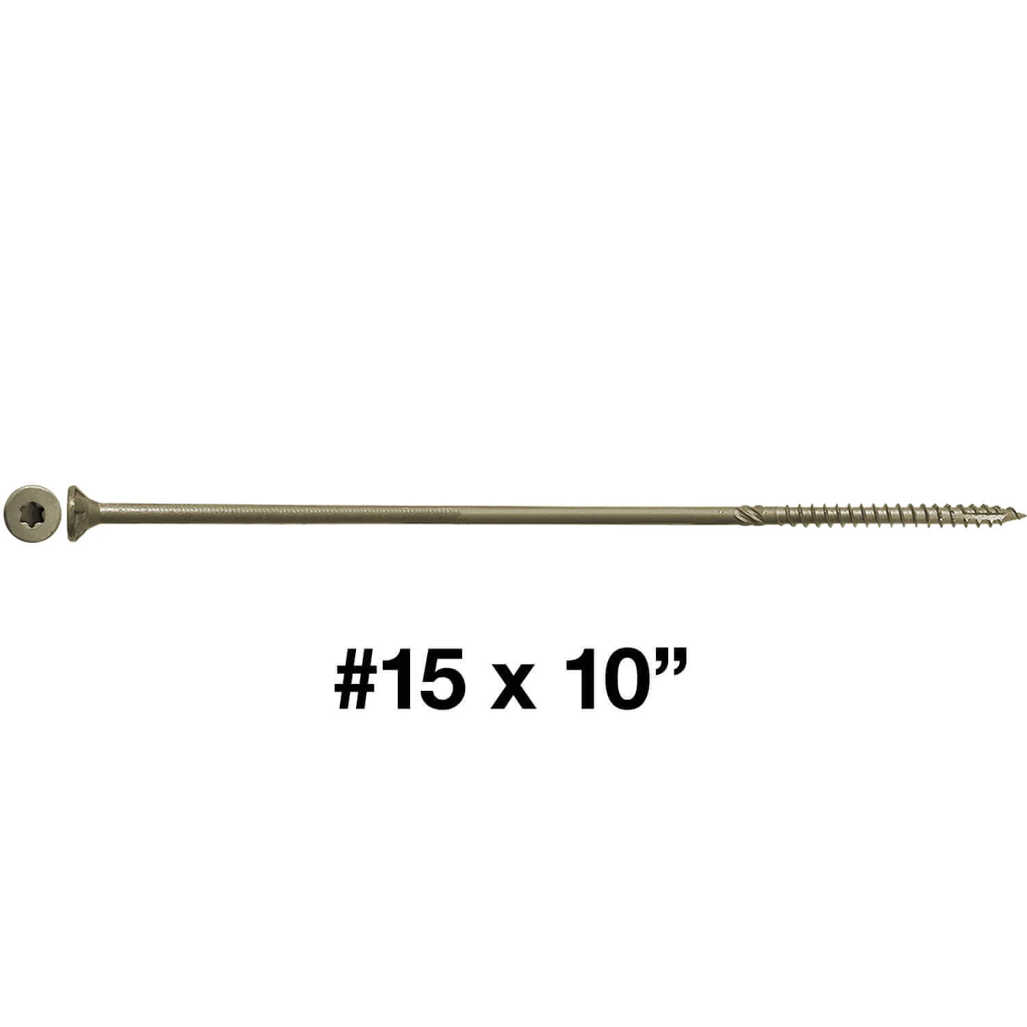 #15 Extra Long Bronze Exterior Wood Screws - Torx Drive - Image 11