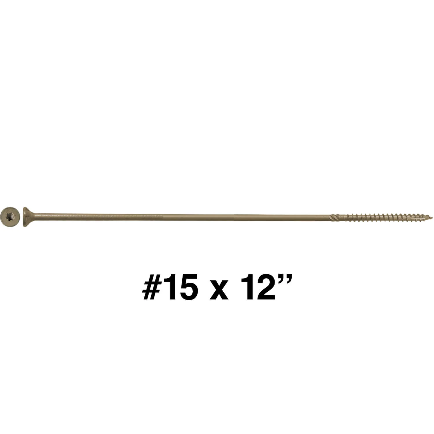 #15 Extra Long Bronze Exterior Wood Screws - Torx Drive - Image 51