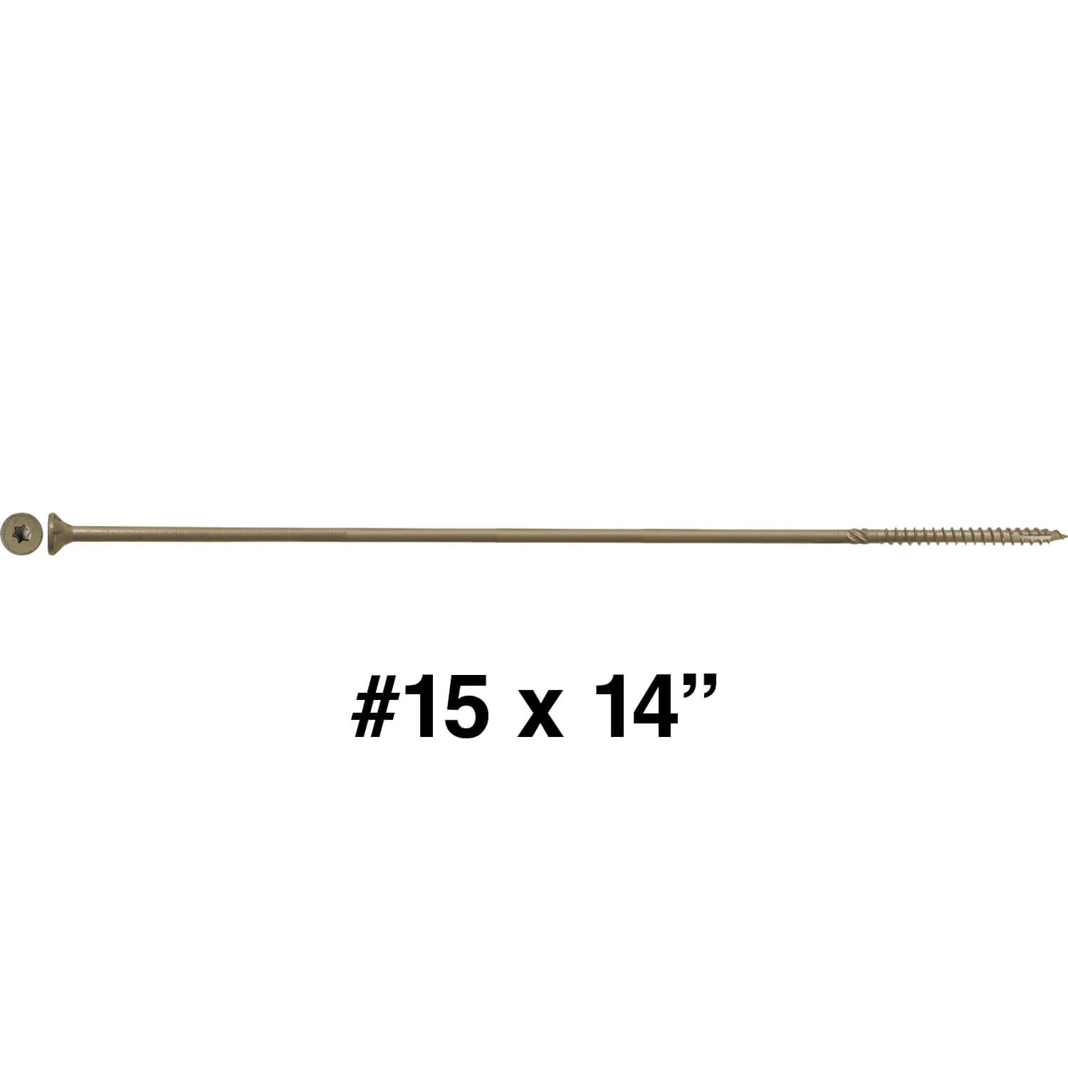 #15 Extra Long Bronze Exterior Wood Screws - Torx Drive - Image 55