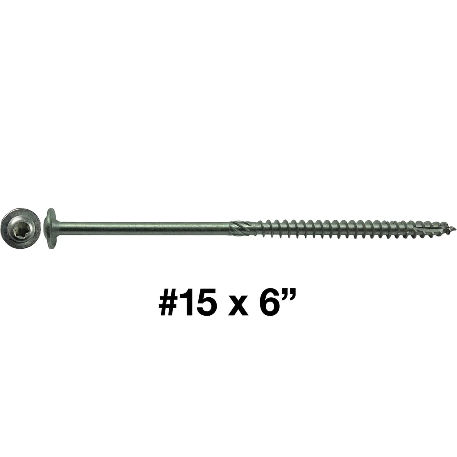#15 Stainless Steel Construction Lag Screw  T-30 Torx/Star Drive Heavy Duty Lag Screw - Modified Truss Washer Head - Image 41