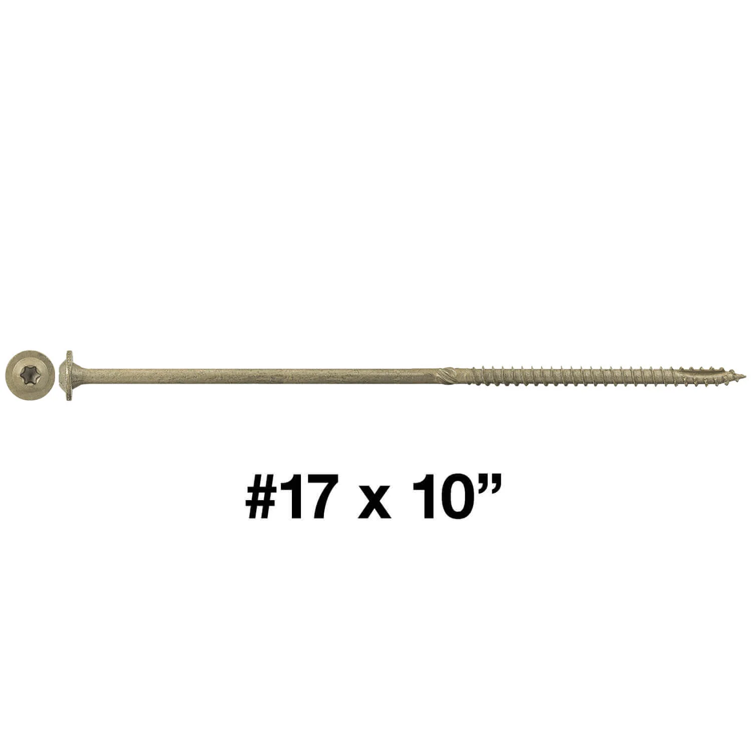 #17 Construction Lag Screw Exterior Coated Torx/Star Drive Heavy Duty Structural Lag - Modified Truss Washer Head - Image 40