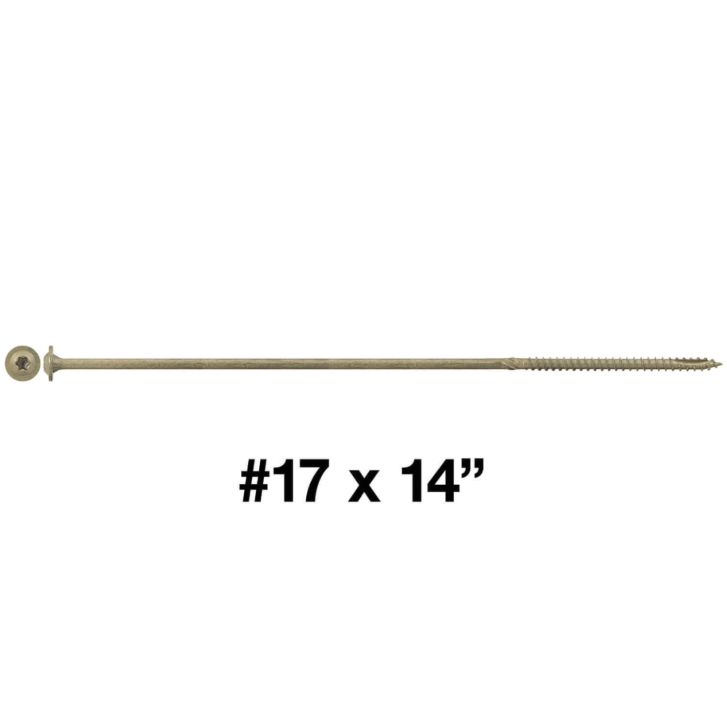 #17 Construction Lag Screw Exterior Coated Torx/Star Drive Heavy Duty Structural Lag - Modified Truss Washer Head - Image 41