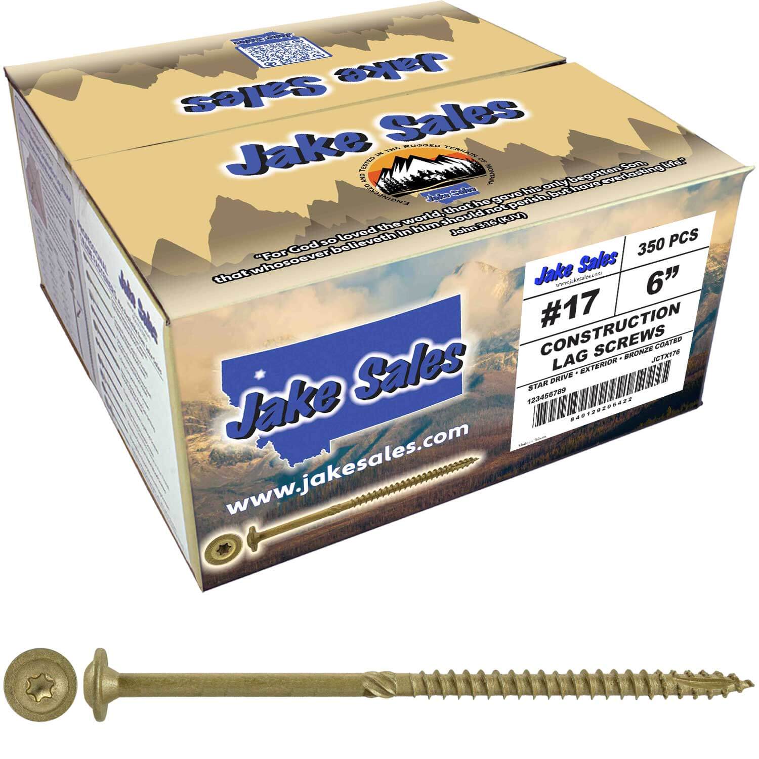 #17 Construction Lag Screw Exterior Coated Torx/Star Drive Heavy Duty Structural Lag - Modified Truss Washer Head - Image 43