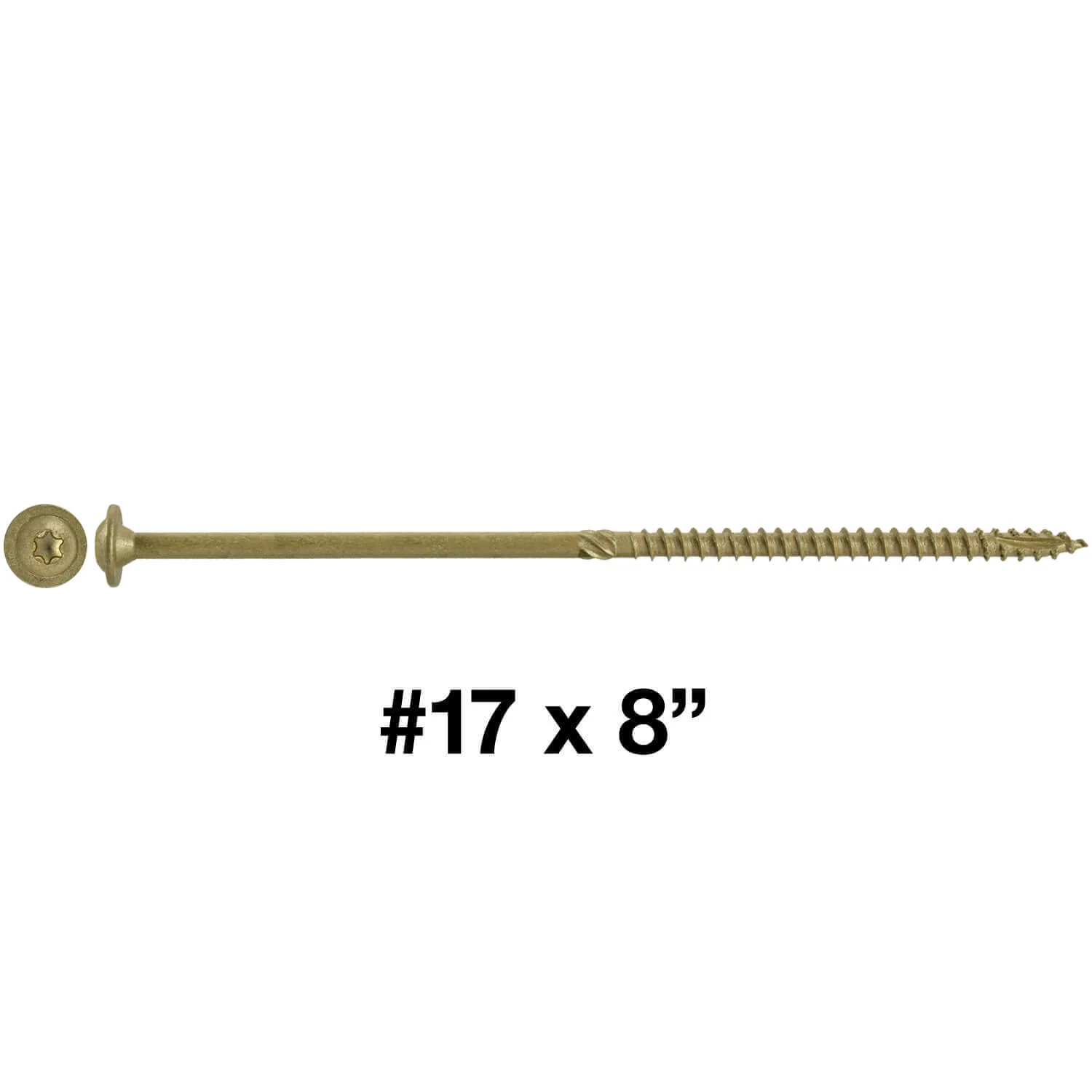 #17 Construction Lag Screw Exterior Coated Torx/Star Drive Heavy Duty Structural Lag - Modified Truss Washer Head - Image 54