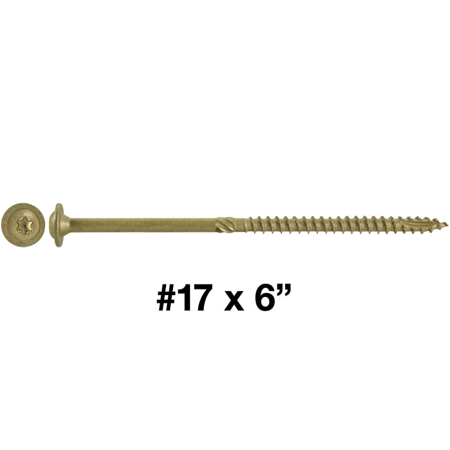 #17 Construction Lag Screw Exterior Coated Torx/Star Drive Heavy Duty Structural Lag - Modified Truss Washer Head - Image 66