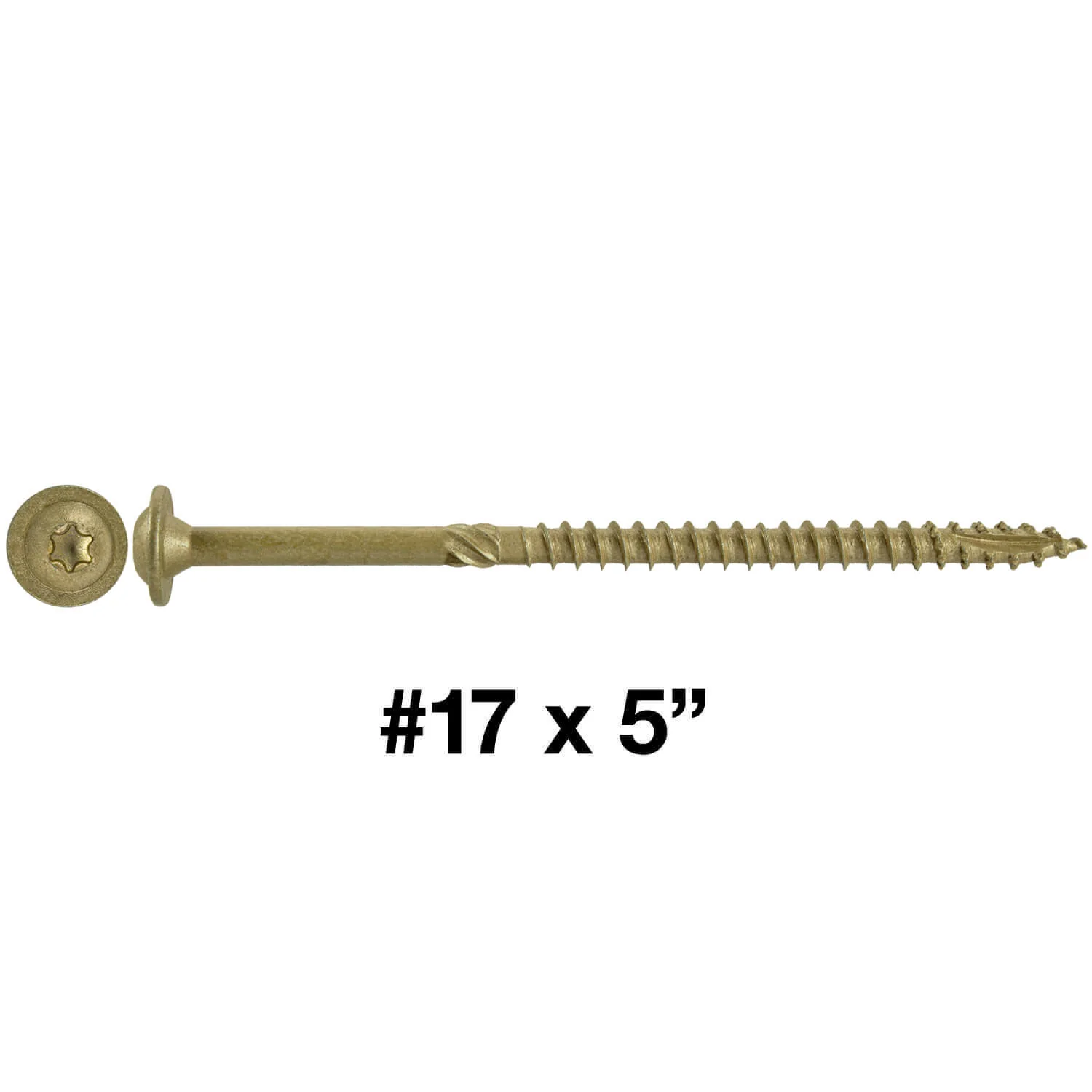 #17 Construction Lag Screw Exterior Coated Torx/Star Drive Heavy Duty Structural Lag - Modified Truss Washer Head - Image 68