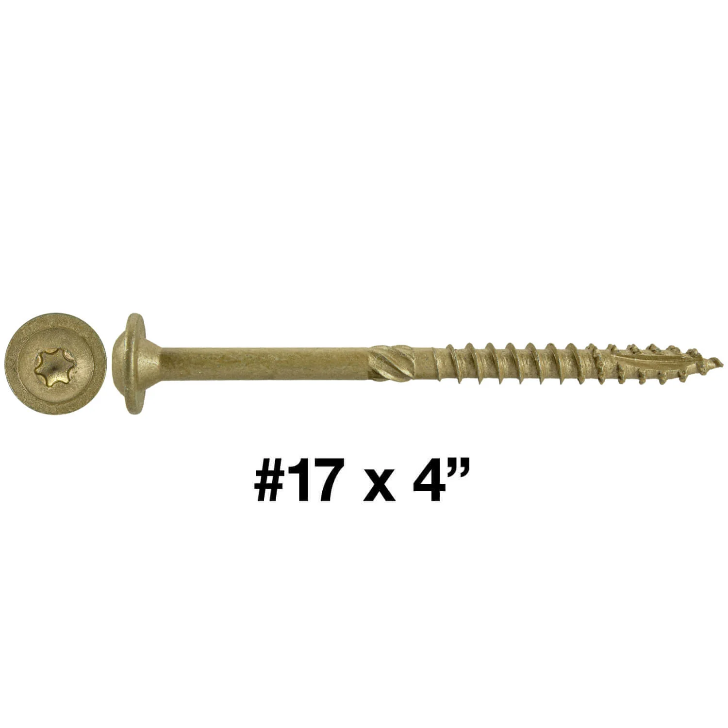 #17 Construction Lag Screw Exterior Coated Torx/Star Drive Heavy Duty Structural Lag - Modified Truss Washer Head - Image 71