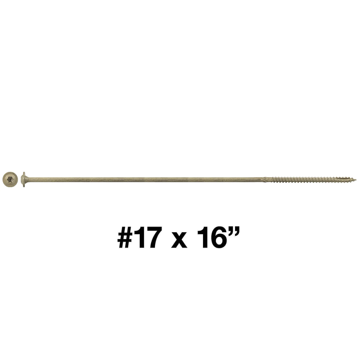 #17 Construction Lag Screw Exterior Coated Torx/Star Drive Heavy Duty Structural Lag - Modified Truss Washer Head - Image 76