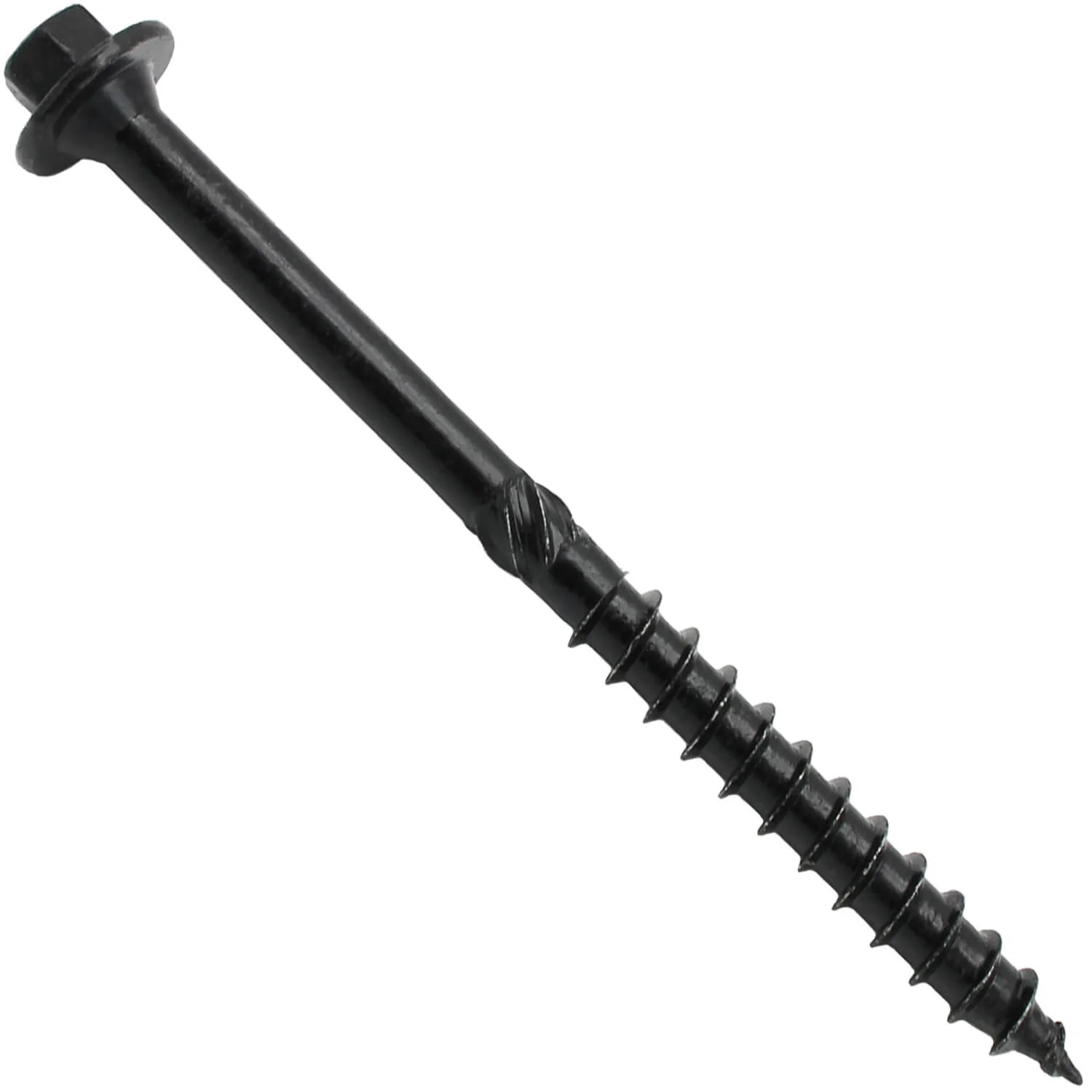 #17 Heavy-Duty Black Timber, Log & Structural Wood Screws - Exterior Coated - Use for Fastening Ledger Boards, Large Timbers, Logs and more. - Image 3