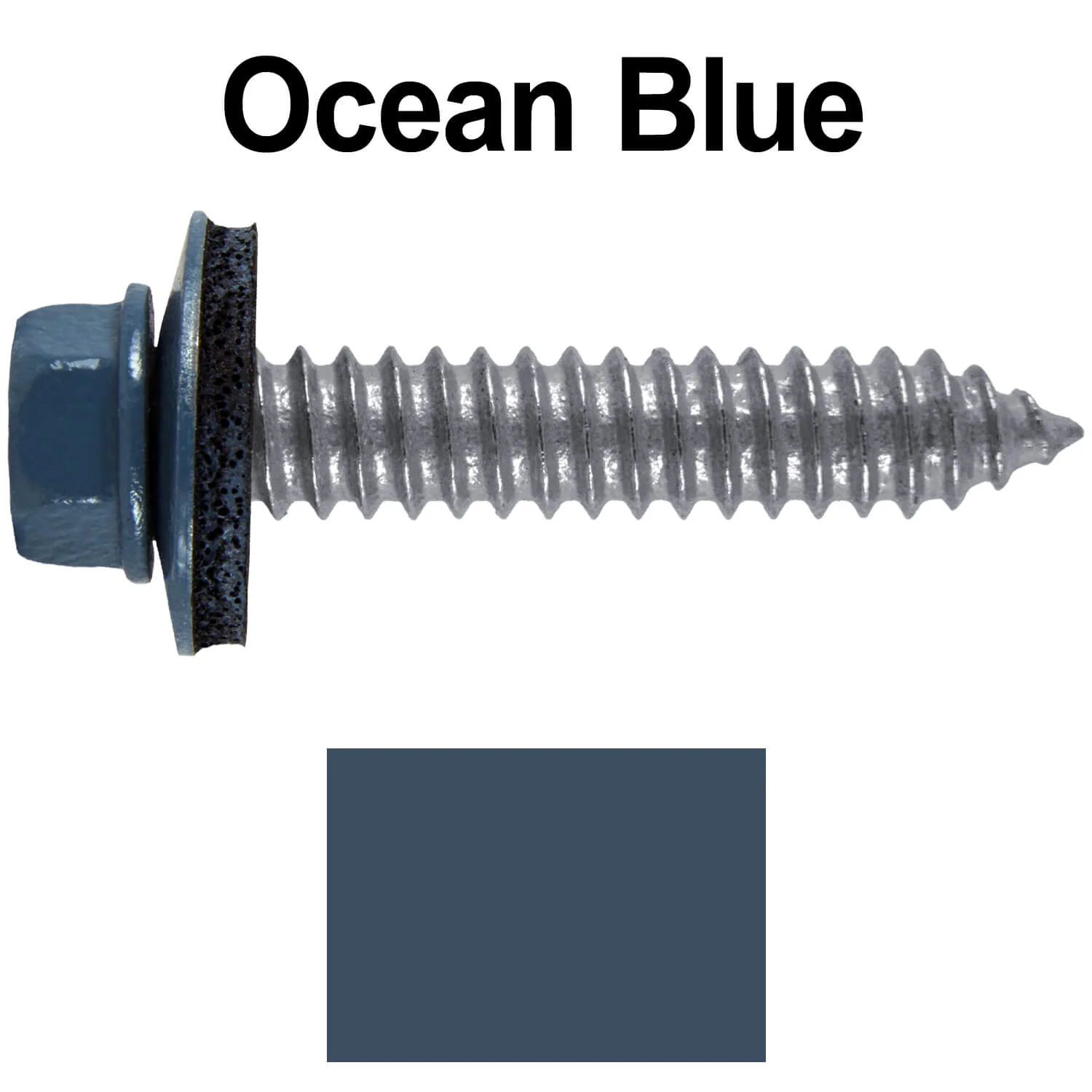 17 x 1-1/2 Metal Roofing Screws - Metal Panel to Metal Purlins and Recovery Screws - Hex Washer Head - EPDM washer. - Image 105