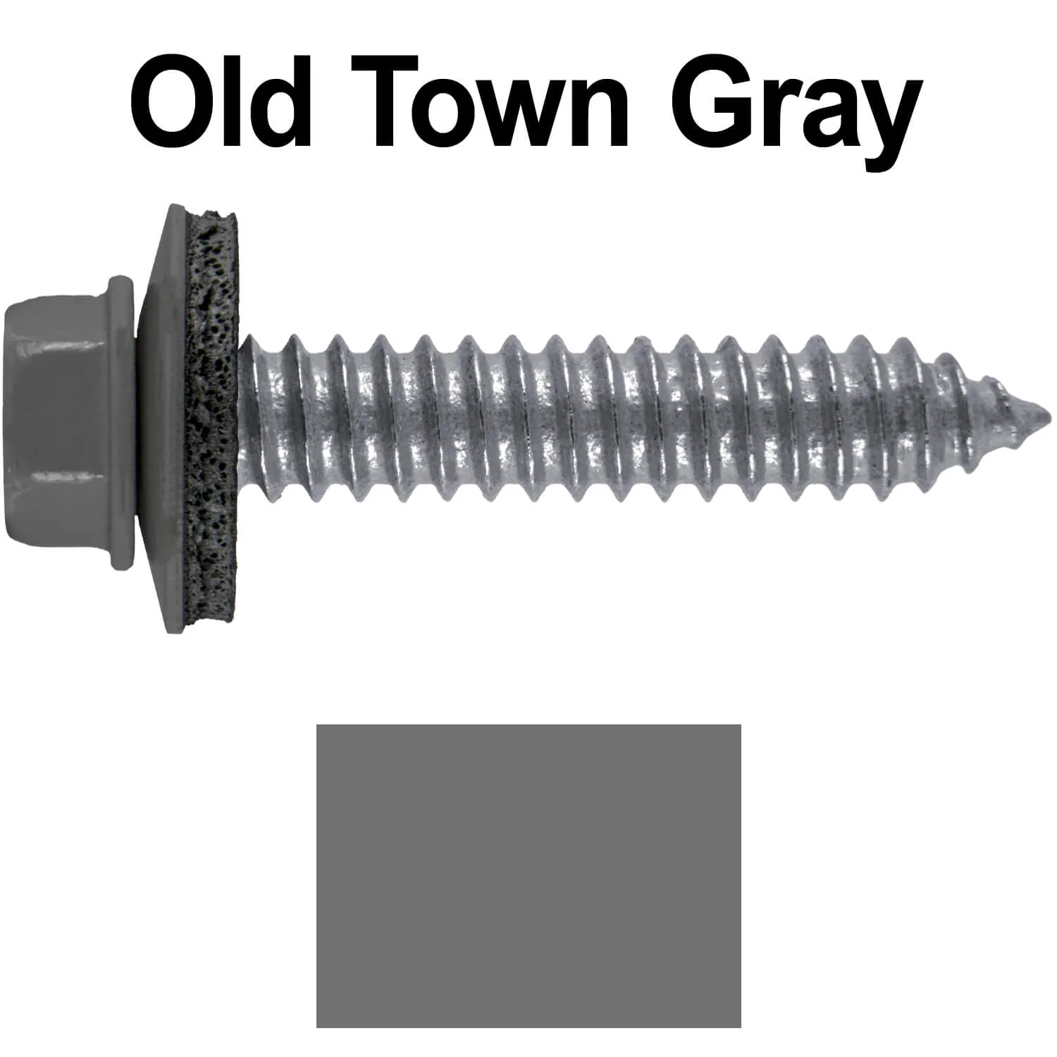 17 x 1-1/2 Metal Roofing Screws - Metal Panel to Metal Purlins and Recovery Screws - Hex Washer Head - EPDM washer. - Image 106