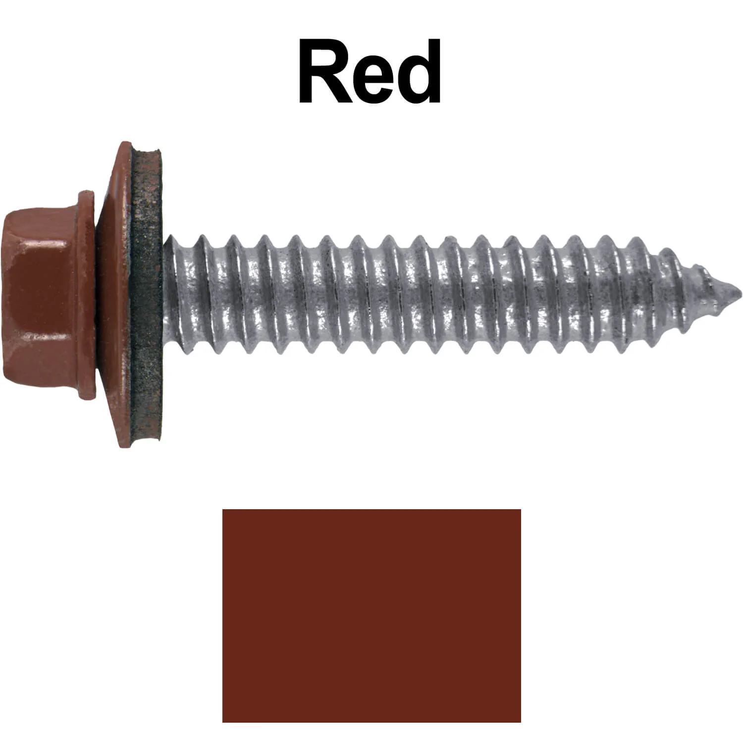 17 x 1-1/2 Metal Roofing Screws - Metal Panel to Metal Purlins and Recovery Screws - Hex Washer Head - EPDM washer. - Image 113