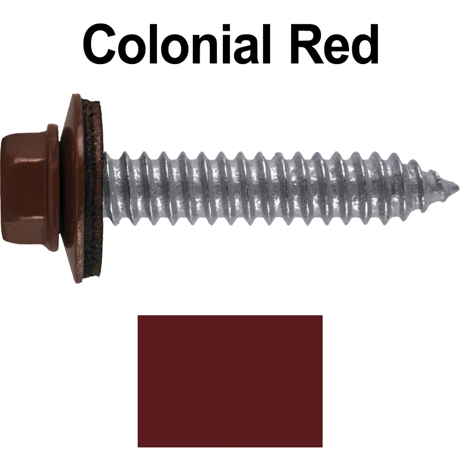 17 x 1-1/2 Metal Roofing Screws - Metal Panel to Metal Purlins and Recovery Screws - Hex Washer Head - EPDM washer. - Image 13