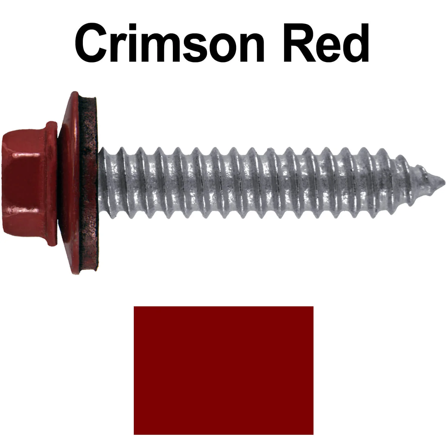 17 x 1-1/2 Metal Roofing Screws - Metal Panel to Metal Purlins and Recovery Screws - Hex Washer Head - EPDM washer. - Image 15