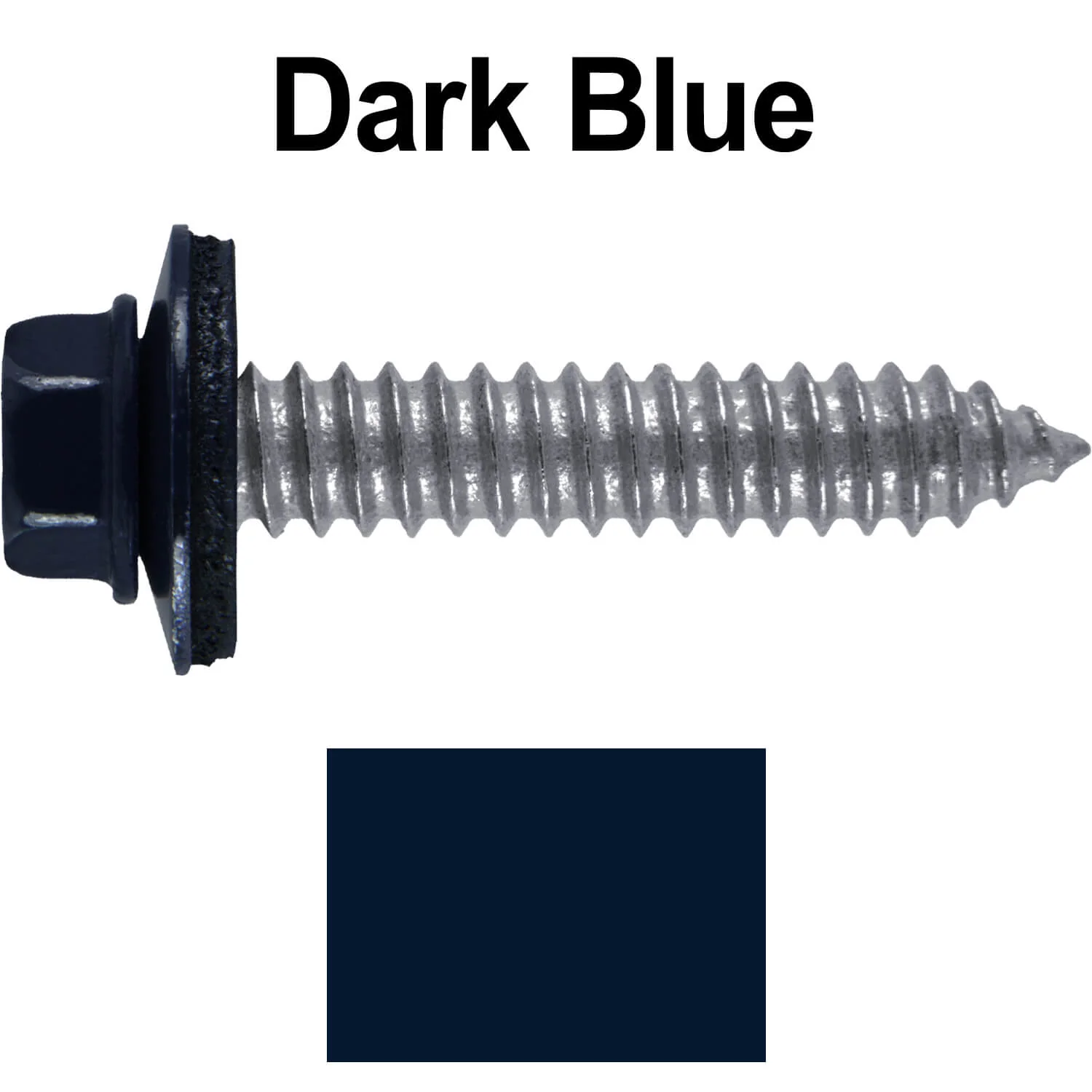 17 x 1-1/2 Metal Roofing Screws - Metal Panel to Metal Purlins and Recovery Screws - Hex Washer Head - EPDM washer. - Image 16
