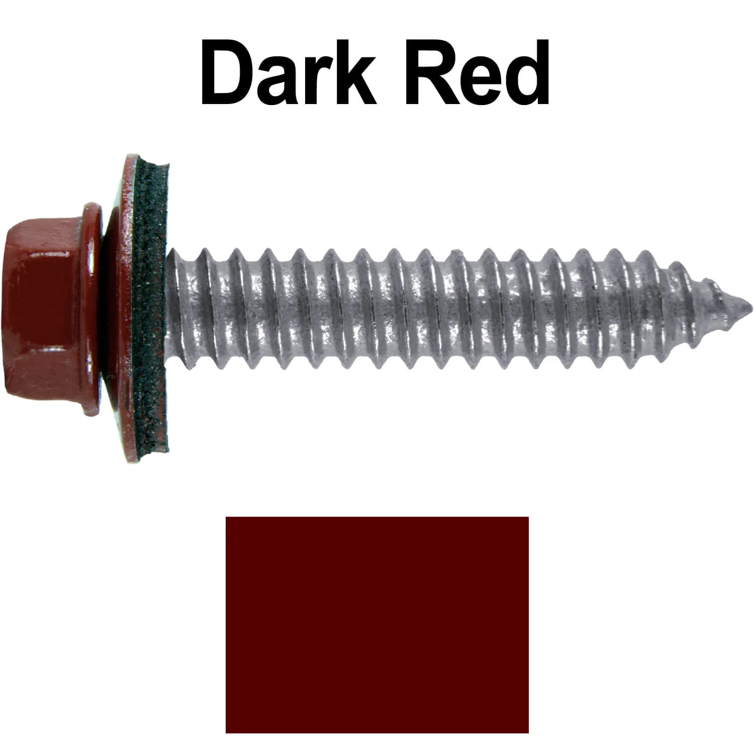 17 x 1-1/2 Metal Roofing Screws - Metal Panel to Metal Purlins and Recovery Screws - Hex Washer Head - EPDM washer. - Image 19