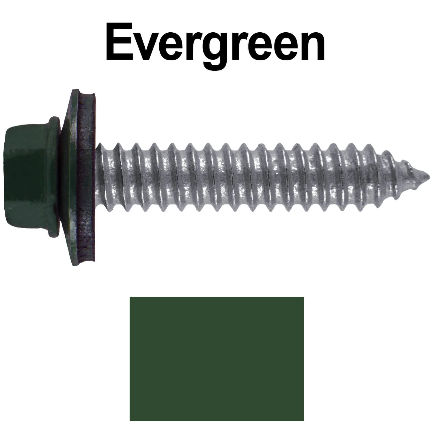 17 x 1-1/2 Metal Roofing Screws - Metal Panel to Metal Purlins and Recovery Screws - Hex Washer Head - EPDM washer. - Image 20