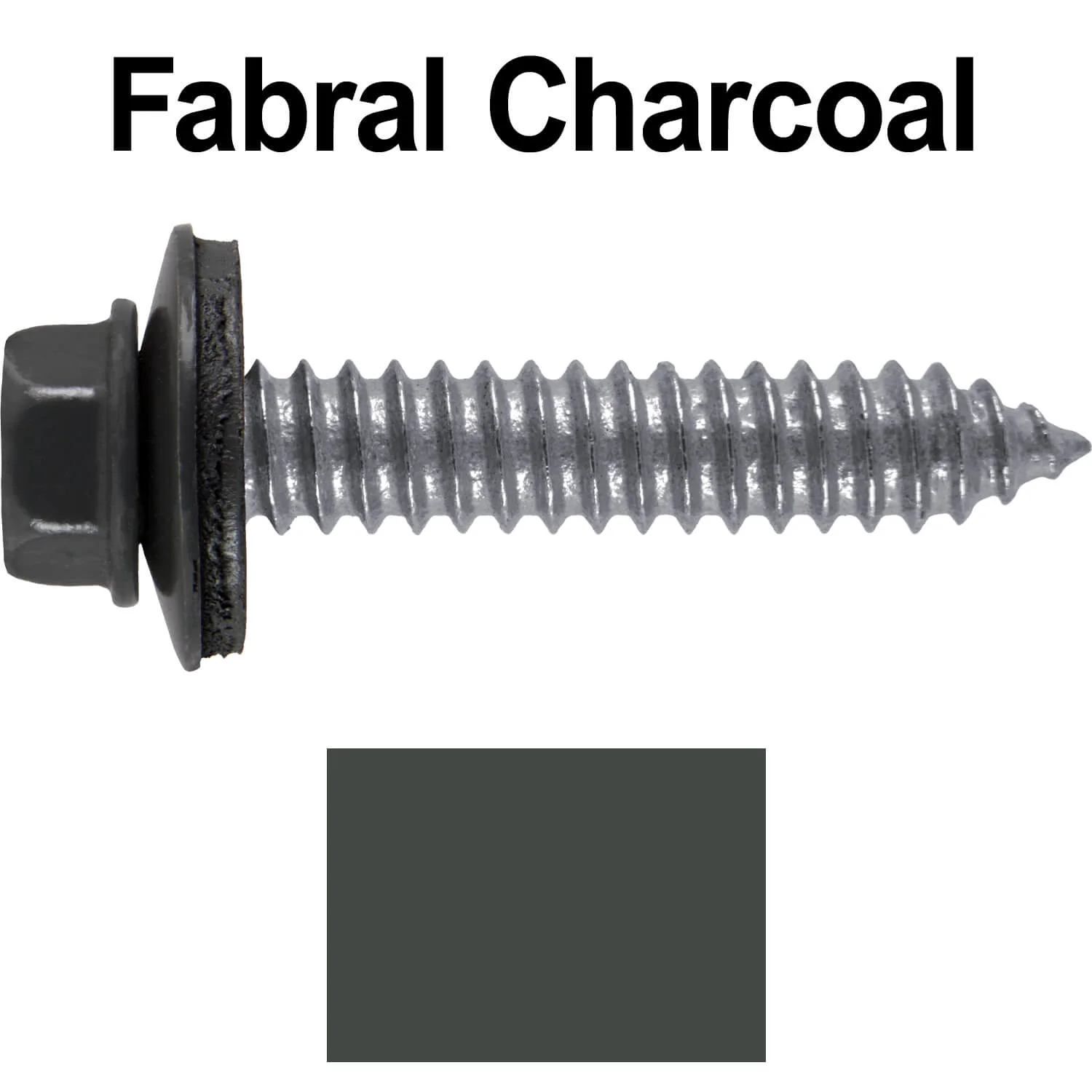 17 x 1-1/2 Metal Roofing Screws - Metal Panel to Metal Purlins and Recovery Screws - Hex Washer Head - EPDM washer. - Image 21