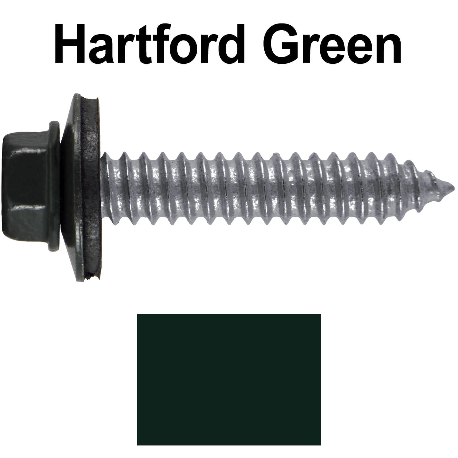 17 x 1-1/2 Metal Roofing Screws - Metal Panel to Metal Purlins and Recovery Screws - Hex Washer Head - EPDM washer. - Image 23