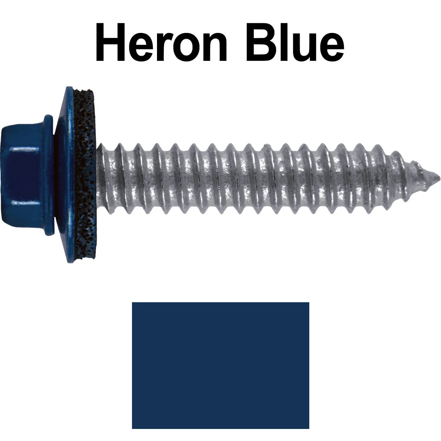 17 x 1-1/2 Metal Roofing Screws - Metal Panel to Metal Purlins and Recovery Screws - Hex Washer Head - EPDM washer. - Image 25