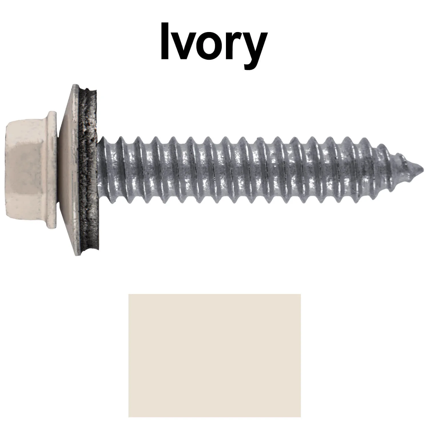 17 x 1-1/2 Metal Roofing Screws - Metal Panel to Metal Purlins and Recovery Screws - Hex Washer Head - EPDM washer. - Image 26