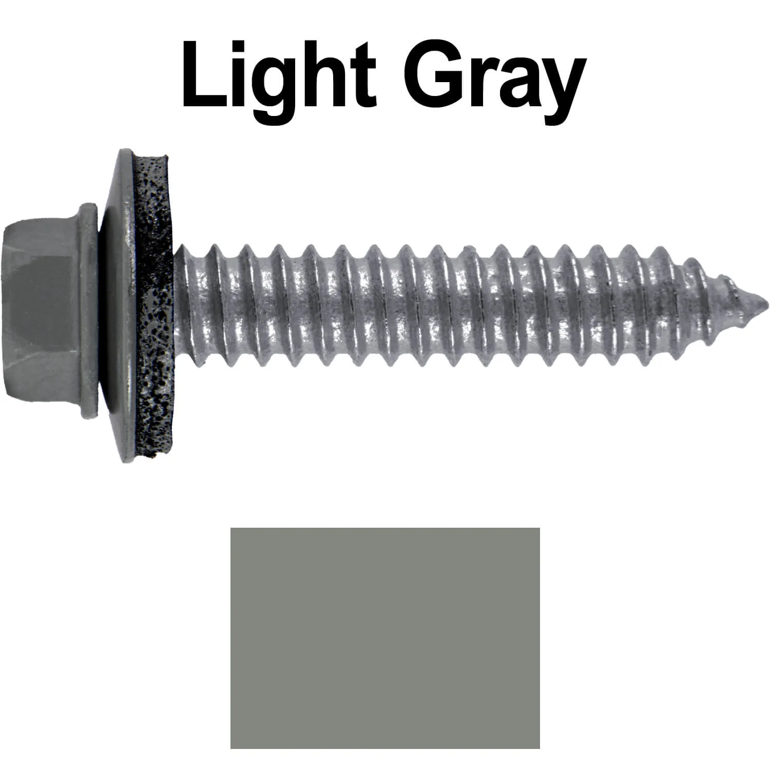17 x 1-1/2 Metal Roofing Screws - Metal Panel to Metal Purlins and Recovery Screws - Hex Washer Head - EPDM washer. - Image 29