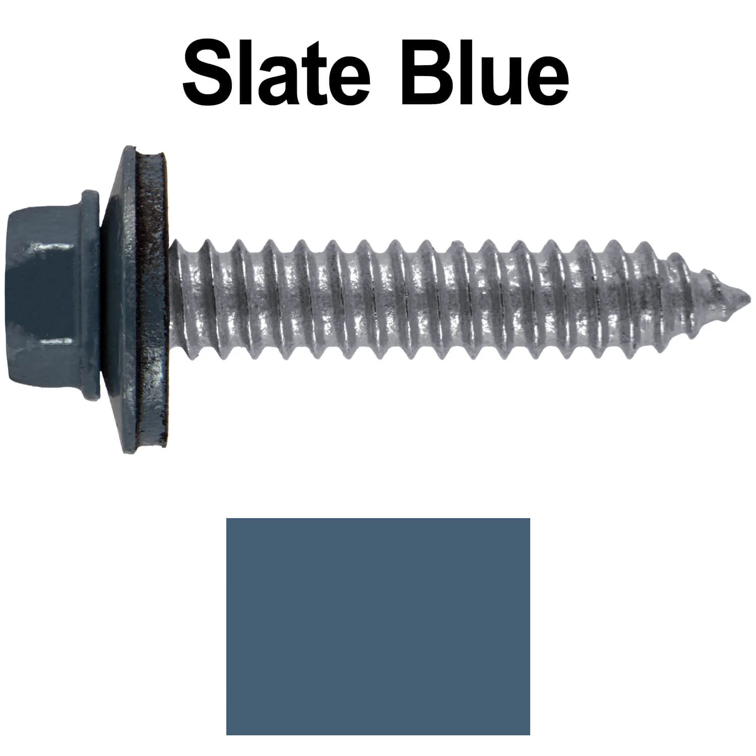 17 x 1-1/2 Metal Roofing Screws - Metal Panel to Metal Purlins and Recovery Screws - Hex Washer Head - EPDM washer. - Image 39