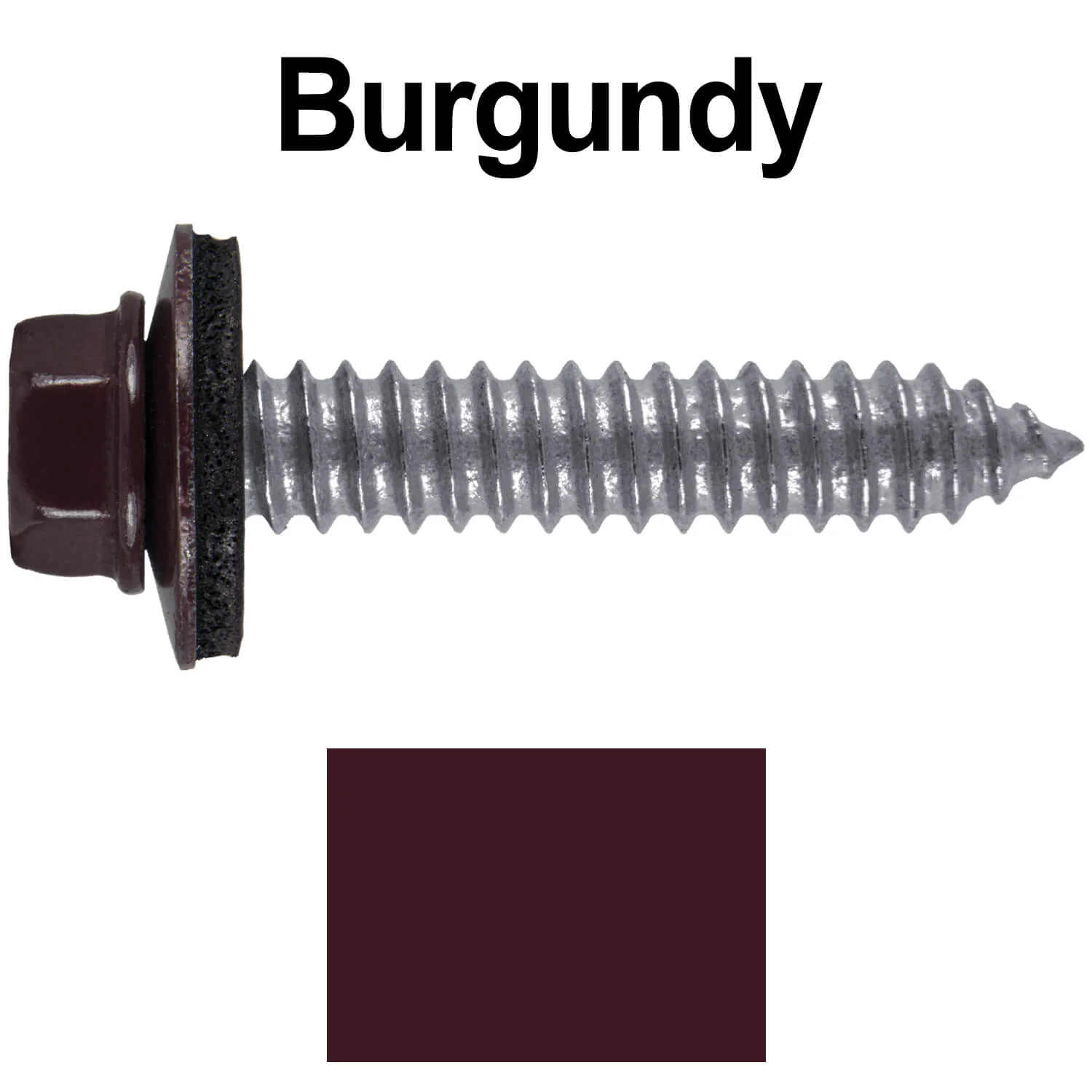 17 x 1-1/2 Metal Roofing Screws - Metal Panel to Metal Purlins and Recovery Screws - Hex Washer Head - EPDM washer. - Image 58