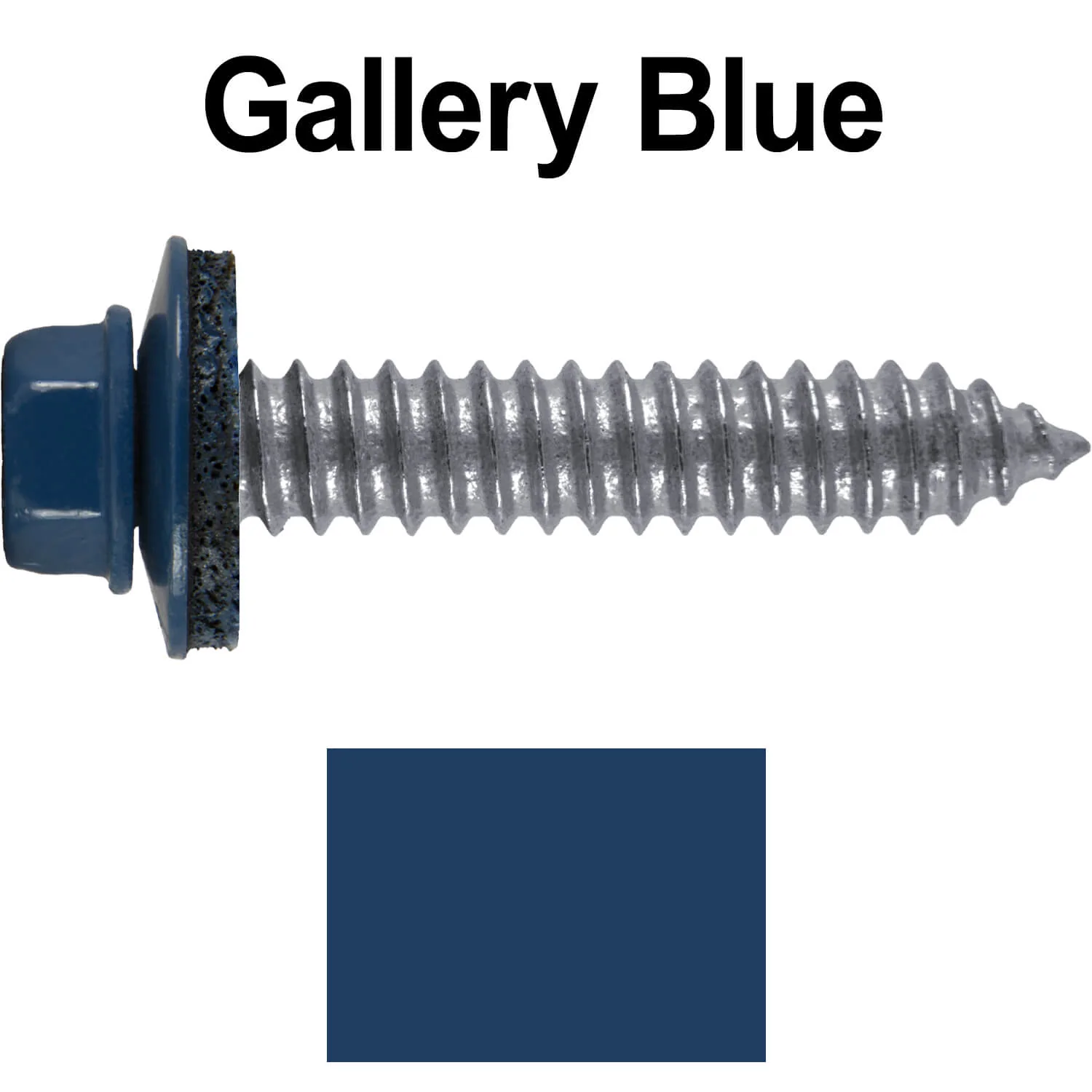 17 x 1-1/2 Metal Roofing Screws - Metal Panel to Metal Purlins and Recovery Screws - Hex Washer Head - EPDM washer. - Image 83