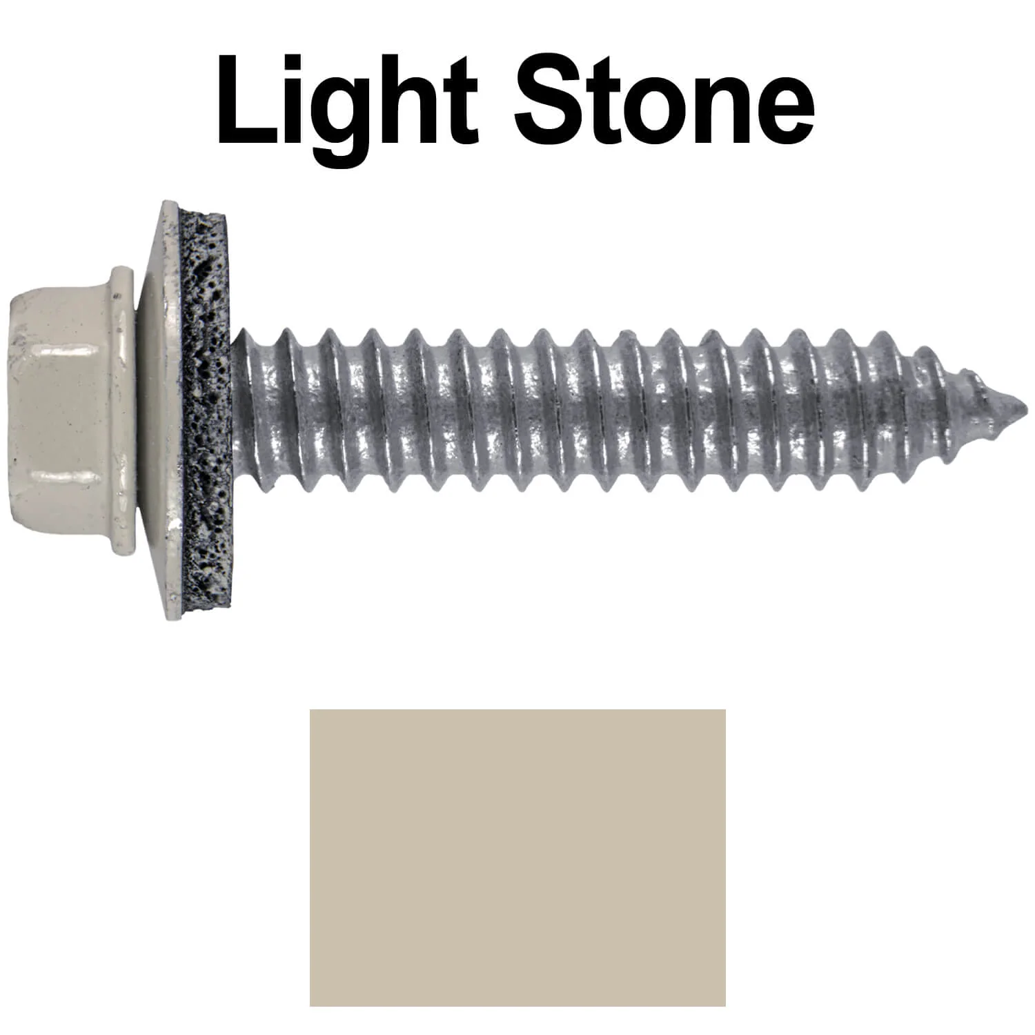 17 x 1-1/2 Metal Roofing Screws - Metal Panel to Metal Purlins and Recovery Screws - Hex Washer Head - EPDM washer. - Image 99