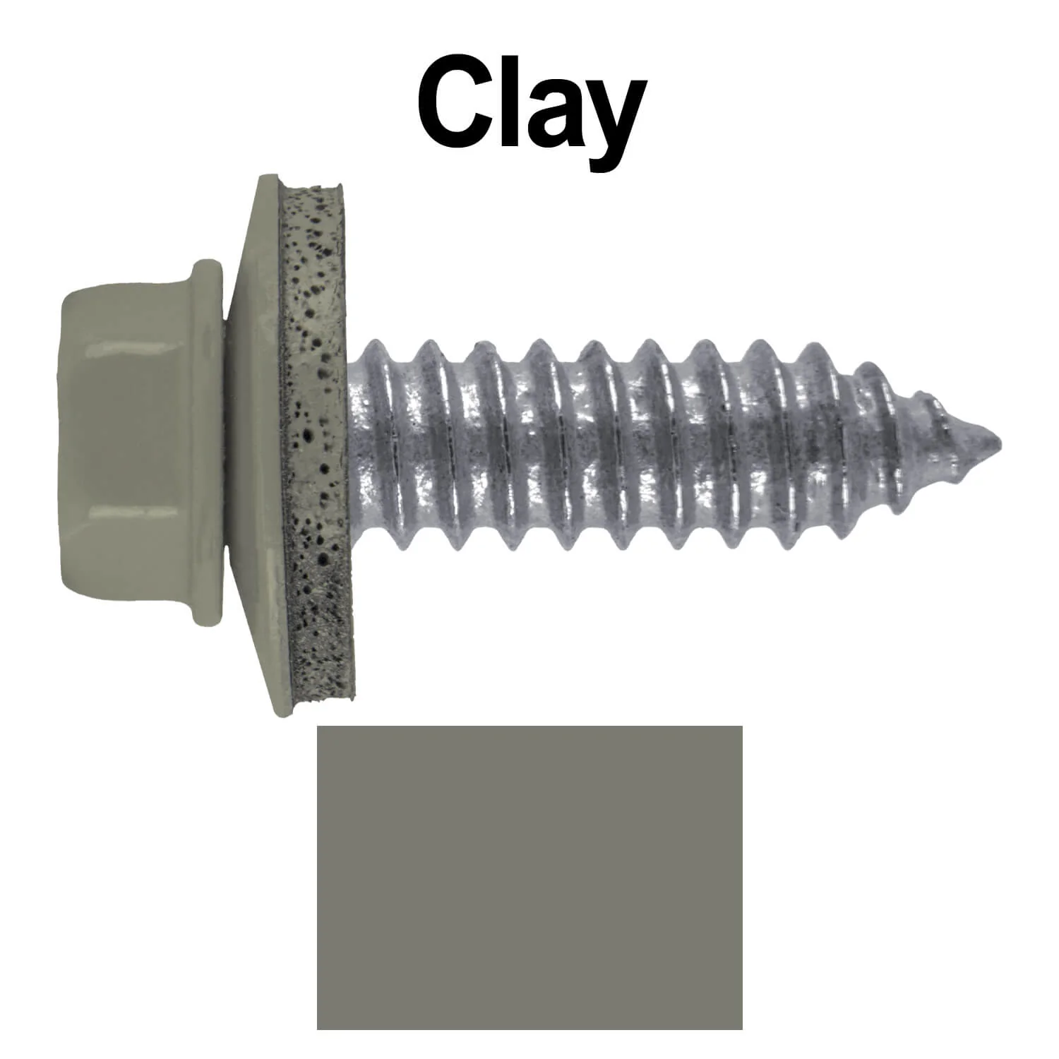 17 x 1" Metal Roofing Screws - Metal Panel to Metal Purlins and Recovery Screws - Hex Washer Head - EPDM washer. - Image 13
