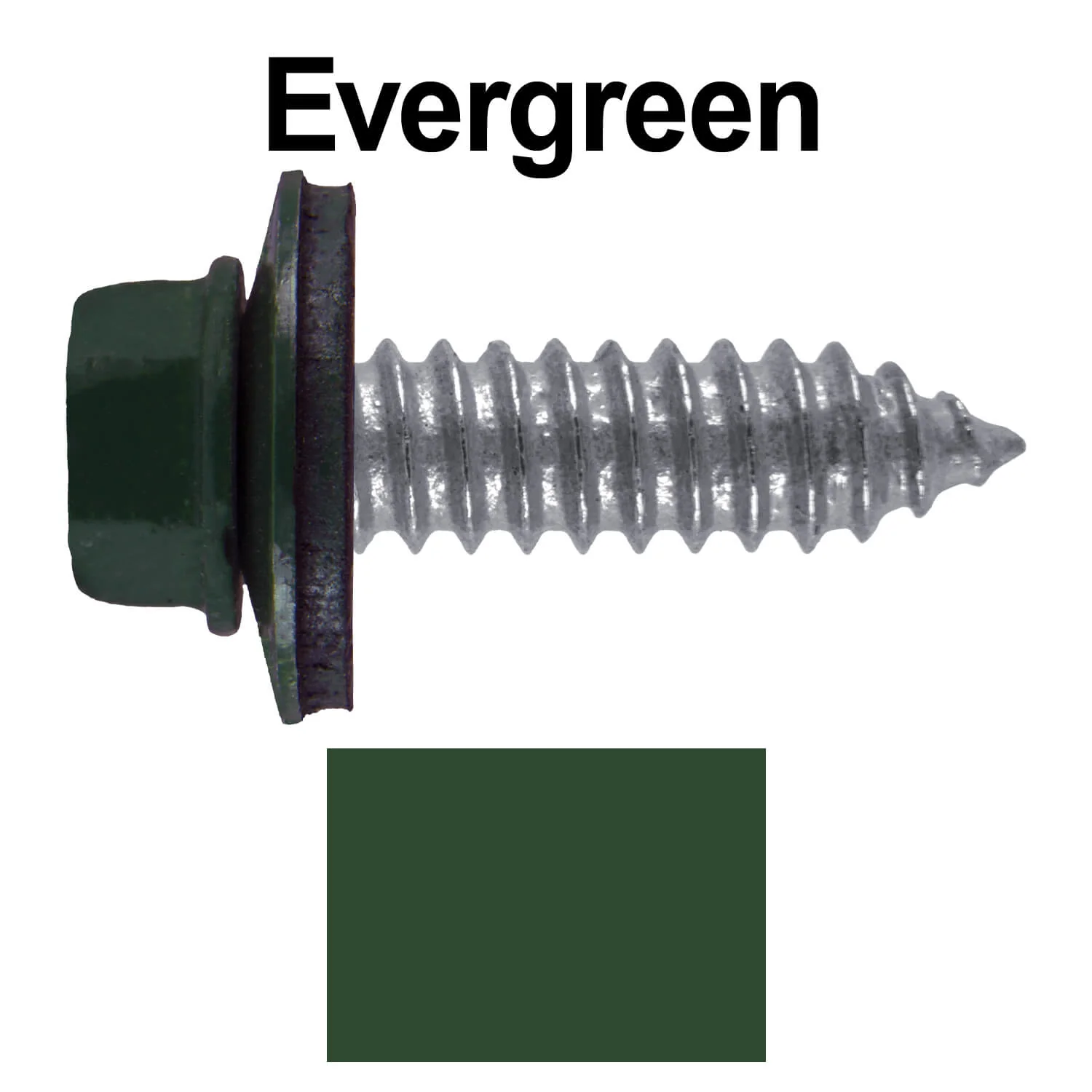 17 x 1" Metal Roofing Screws - Metal Panel to Metal Purlins and Recovery Screws - Hex Washer Head - EPDM washer. - Image 21