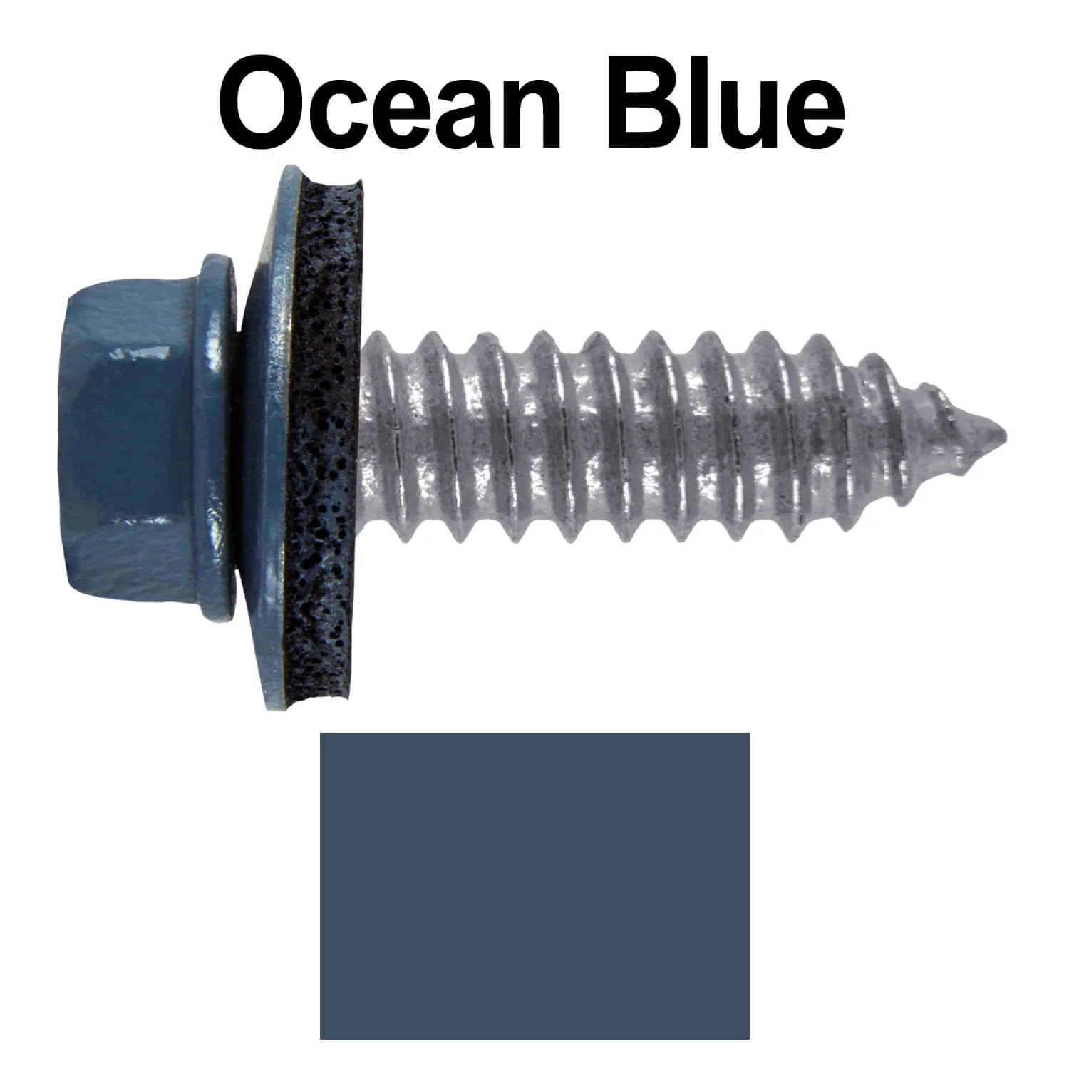 17 x 1" Metal Roofing Screws - Metal Panel to Metal Purlins and Recovery Screws - Hex Washer Head - EPDM washer. - Image 33