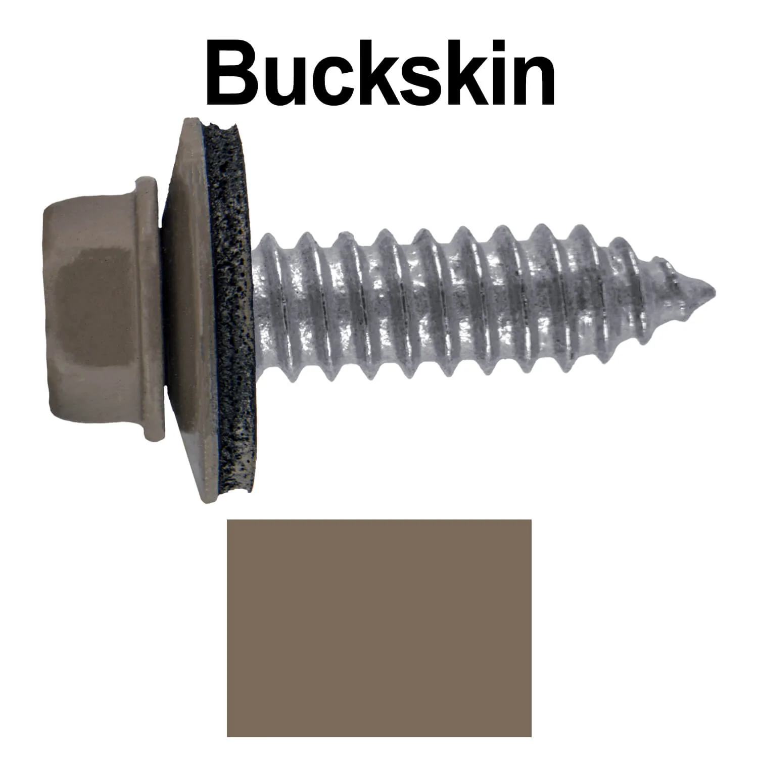 17 x 1" Metal Roofing Screws - Metal Panel to Metal Purlins and Recovery Screws - Hex Washer Head - EPDM washer. - Image 57