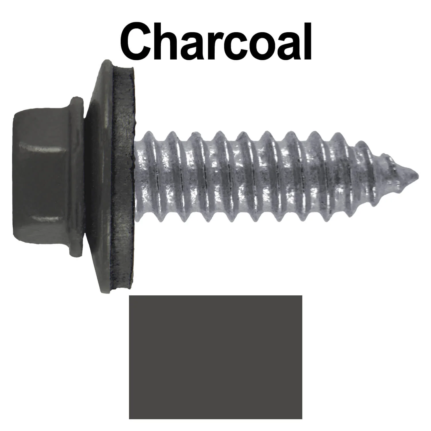 17 x 1" Metal Roofing Screws - Metal Panel to Metal Purlins and Recovery Screws - Hex Washer Head - EPDM washer. - Image 60