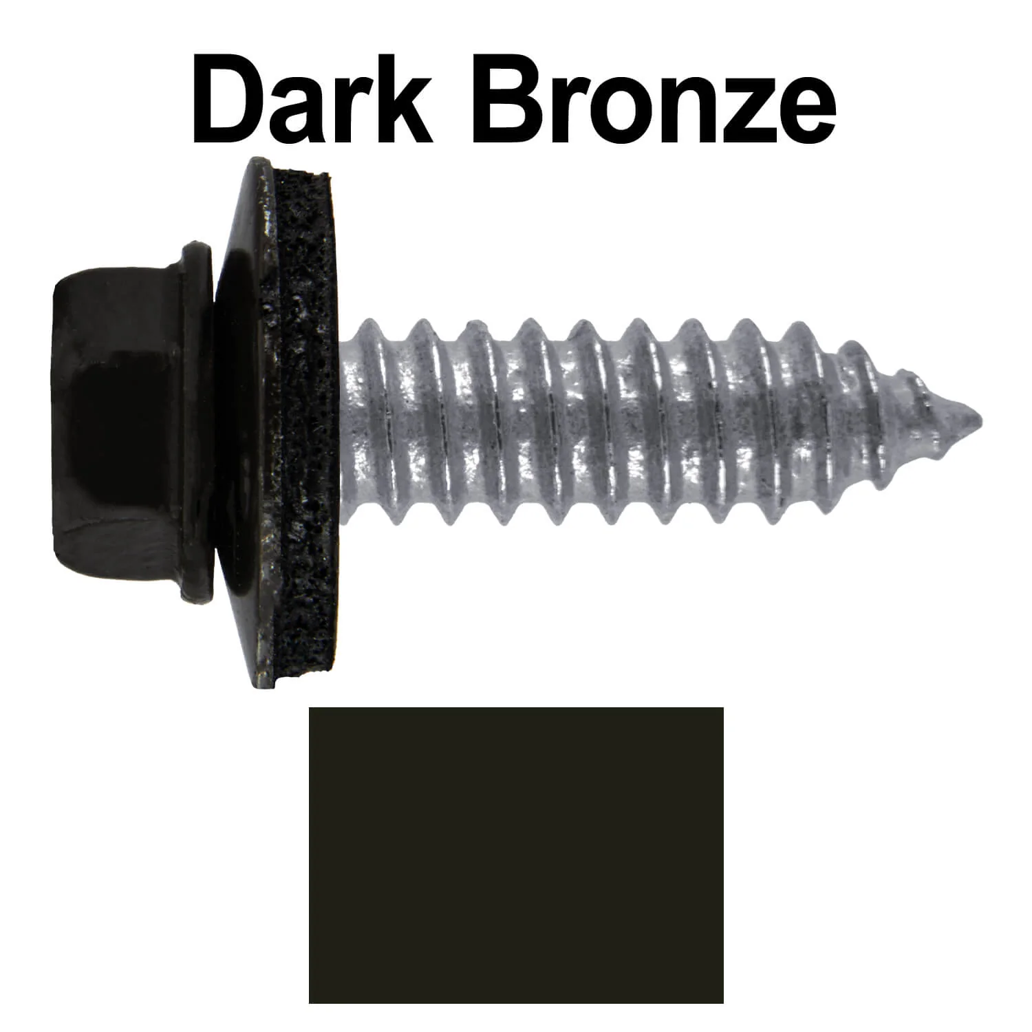 17 x 1" Metal Roofing Screws - Metal Panel to Metal Purlins and Recovery Screws - Hex Washer Head - EPDM washer. - Image 73