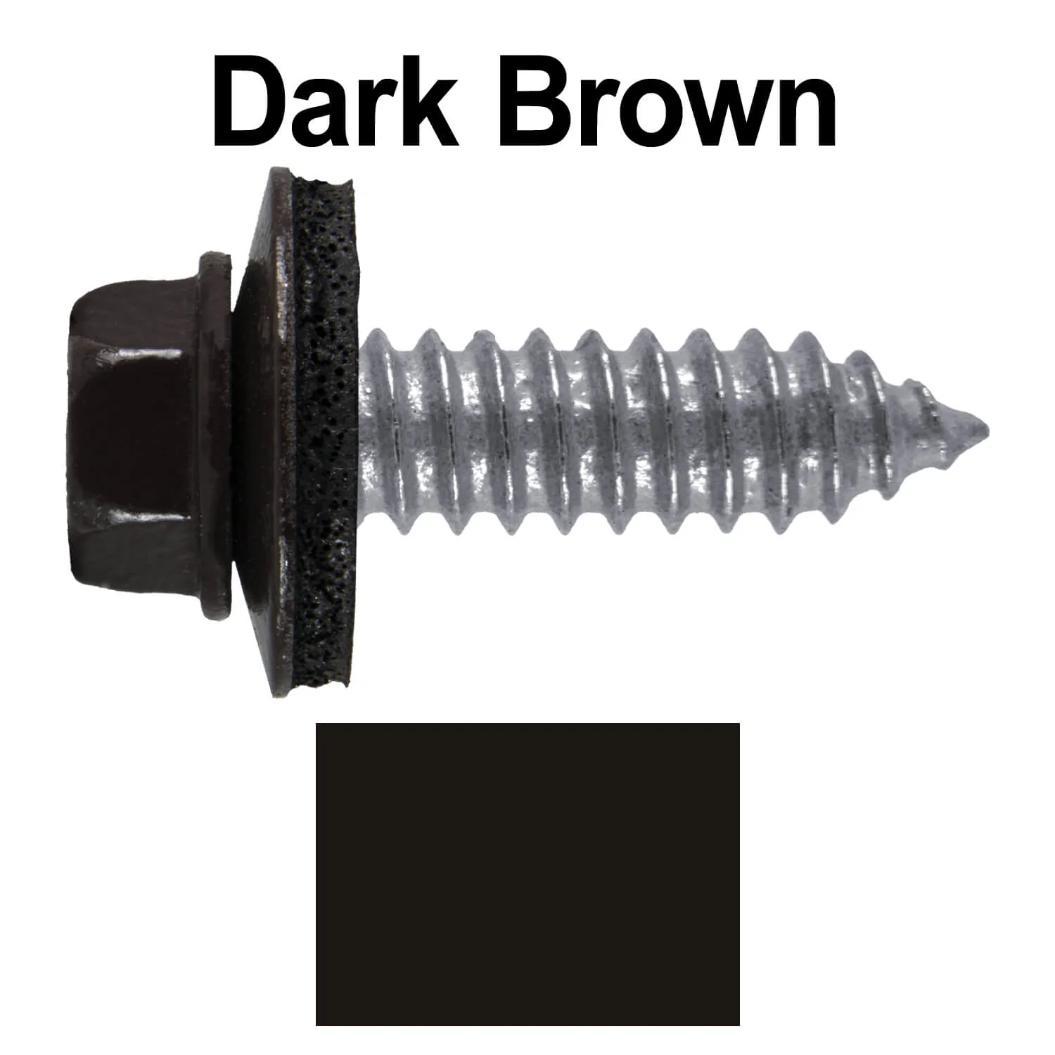 17 x 1" Metal Roofing Screws - Metal Panel to Metal Purlins and Recovery Screws - Hex Washer Head - EPDM washer. - Image 75