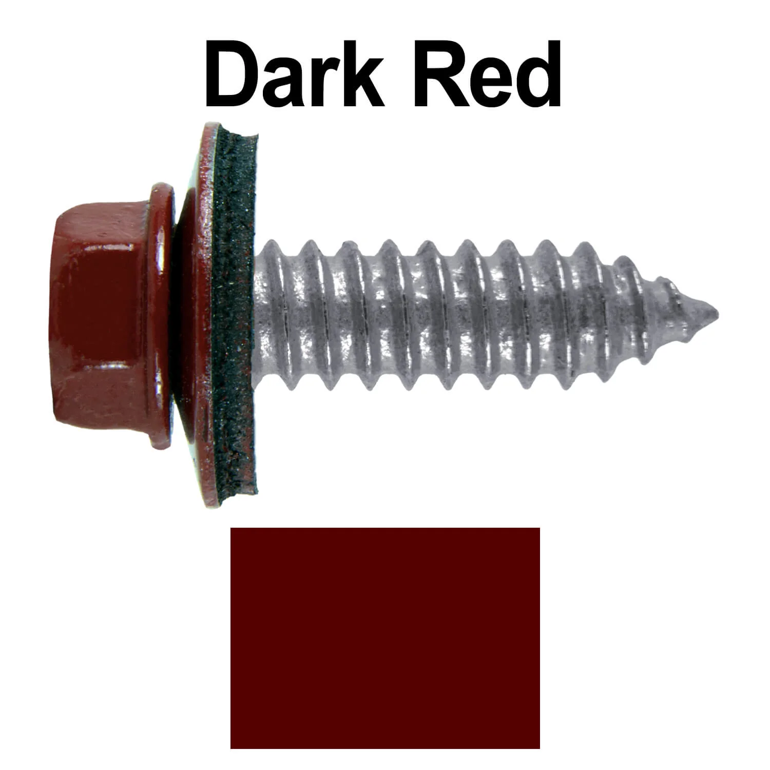 17 x 1" Metal Roofing Screws - Metal Panel to Metal Purlins and Recovery Screws - Hex Washer Head - EPDM washer. - Image 77
