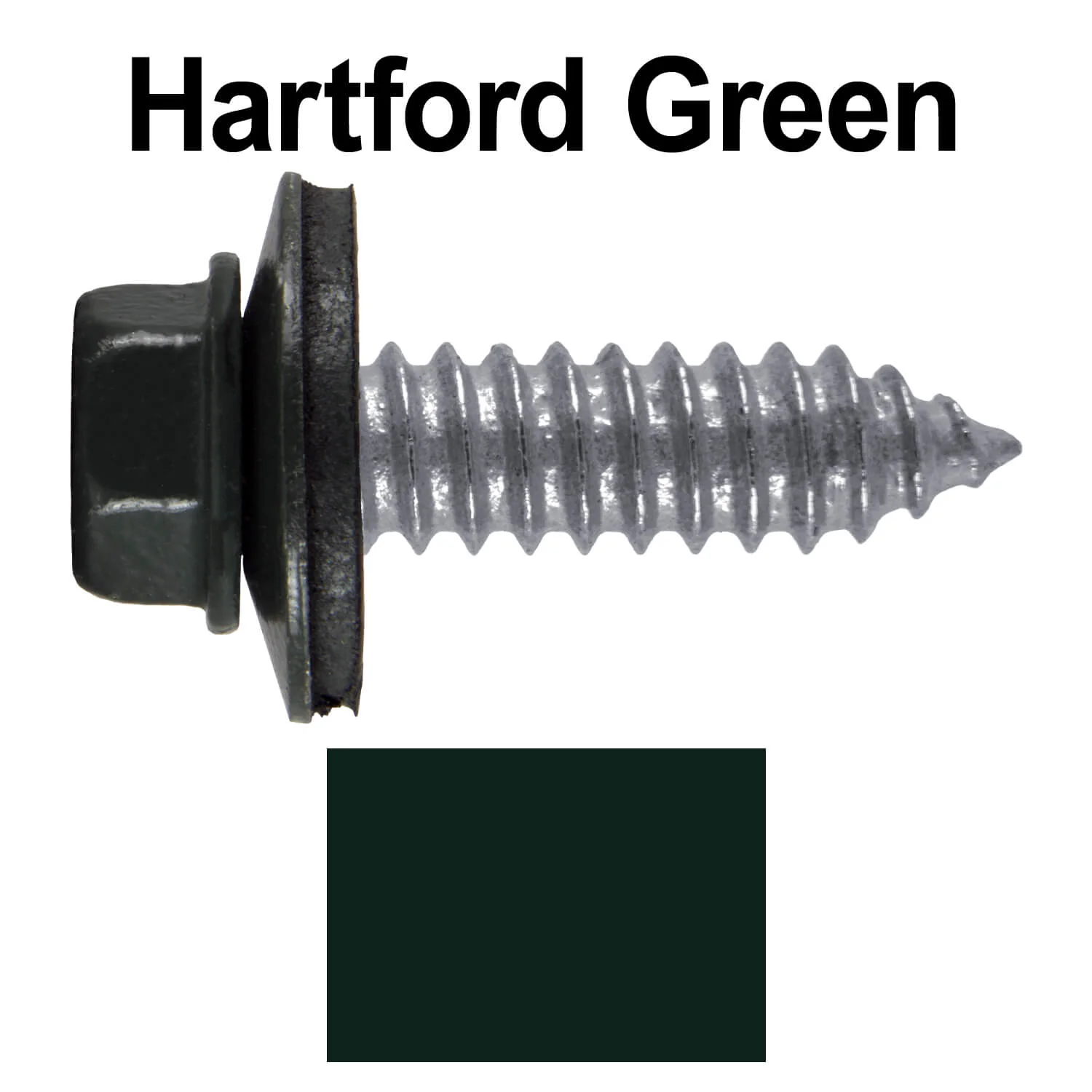 17 x 1" Metal Roofing Screws - Metal Panel to Metal Purlins and Recovery Screws - Hex Washer Head - EPDM washer. - Image 85