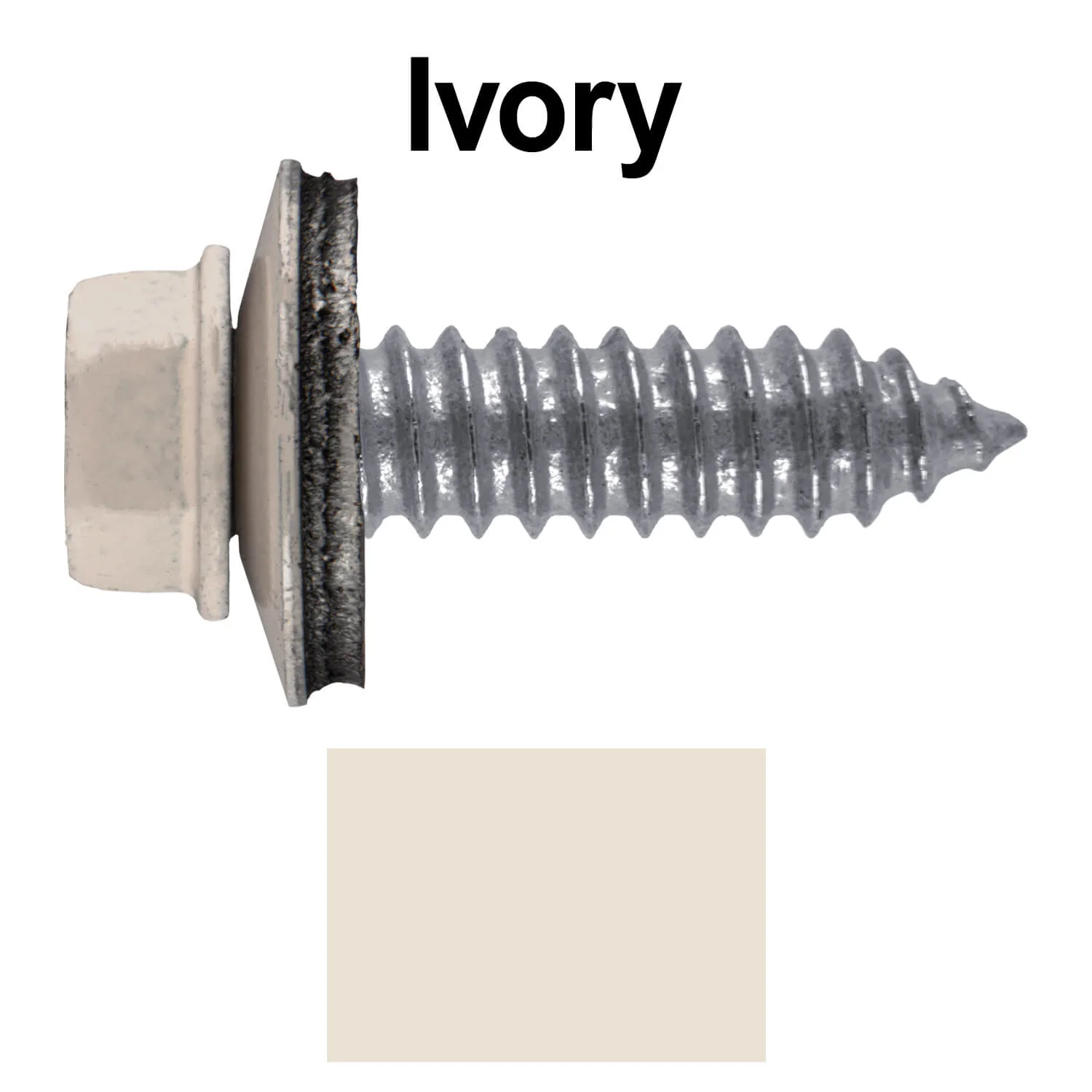 17 x 1" Metal Roofing Screws - Metal Panel to Metal Purlins and Recovery Screws - Hex Washer Head - EPDM washer. - Image 91