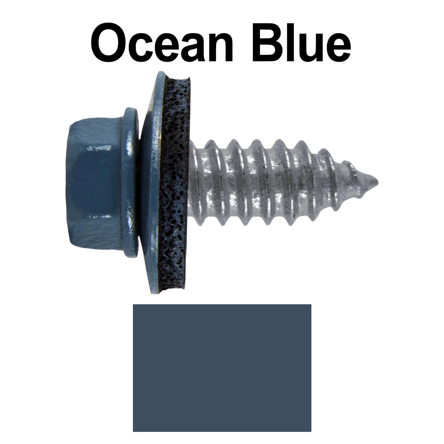 17 x 3/4" Metal Roofing Screws - Metal Panel to Metal Purlins and Recovery Screws - Hex Washer Head - EPDM washer. - Image 102