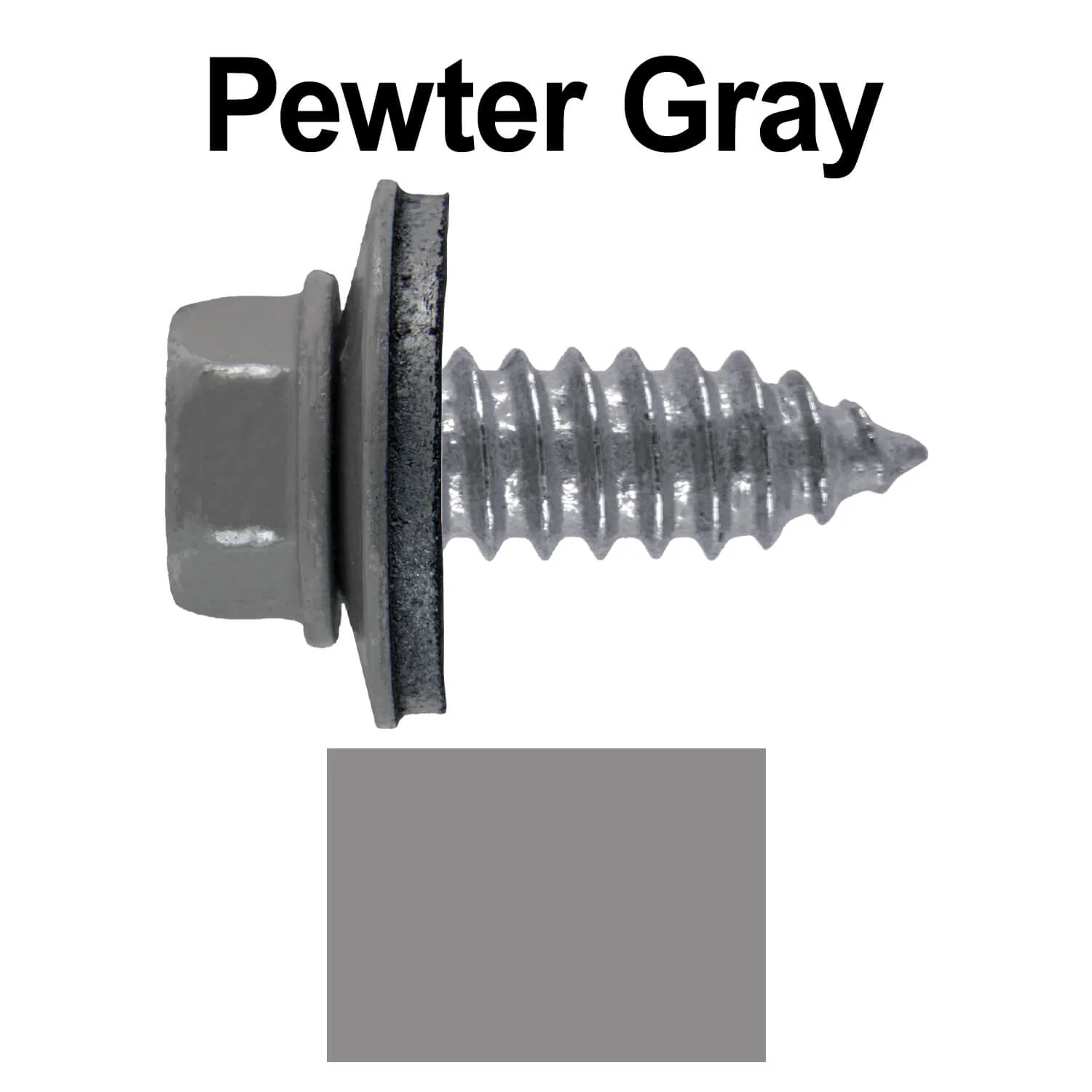 17 x 3/4" Metal Roofing Screws - Metal Panel to Metal Purlins and Recovery Screws - Hex Washer Head - EPDM washer. - Image 109