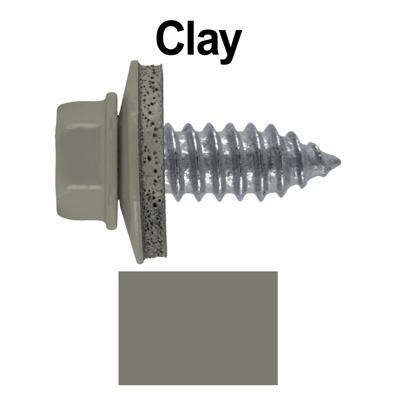 17 x 3/4" Metal Roofing Screws - Metal Panel to Metal Purlins and Recovery Screws - Hex Washer Head - EPDM washer. - Image 12