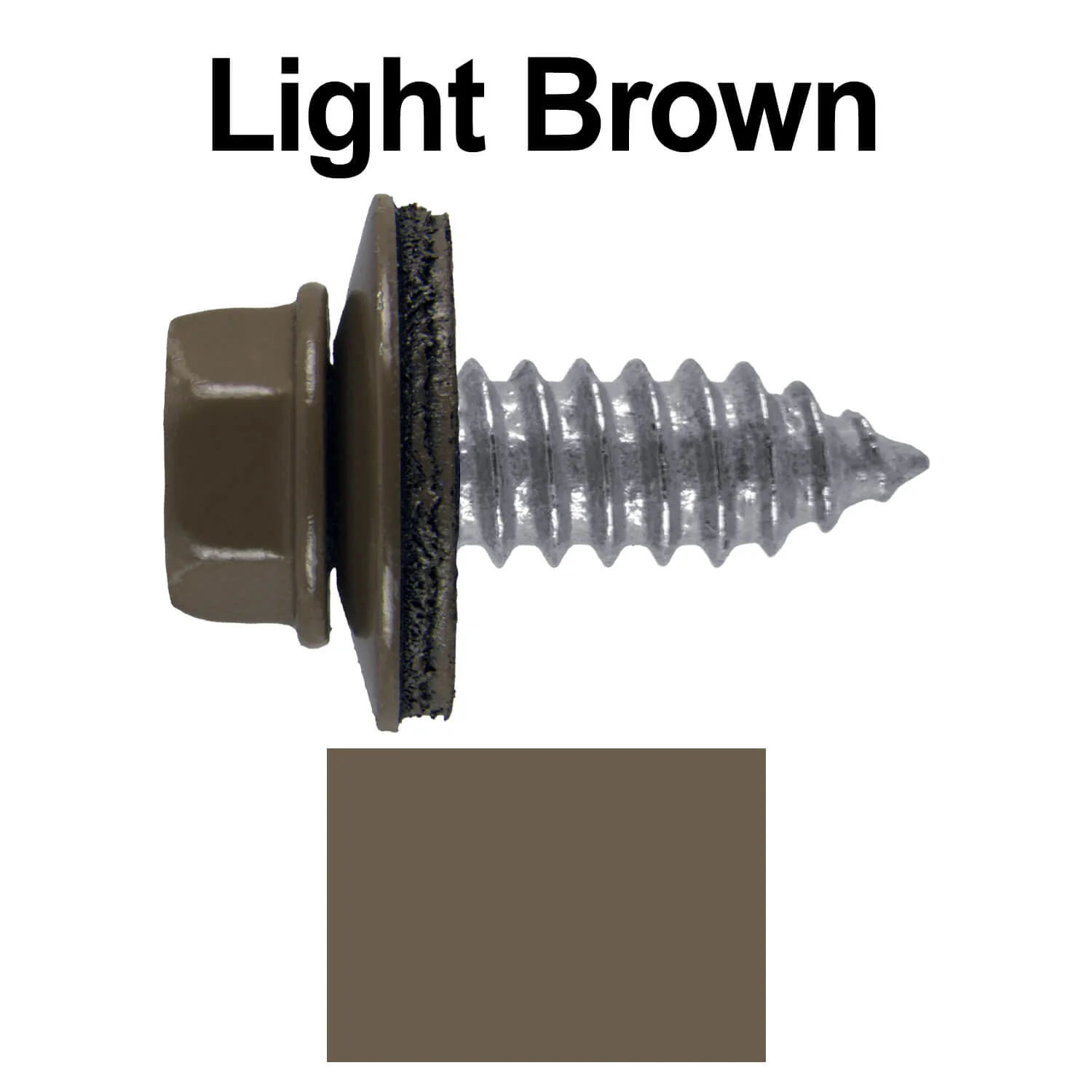 17 x 3/4" Metal Roofing Screws - Metal Panel to Metal Purlins and Recovery Screws - Hex Washer Head - EPDM washer. - Image 28