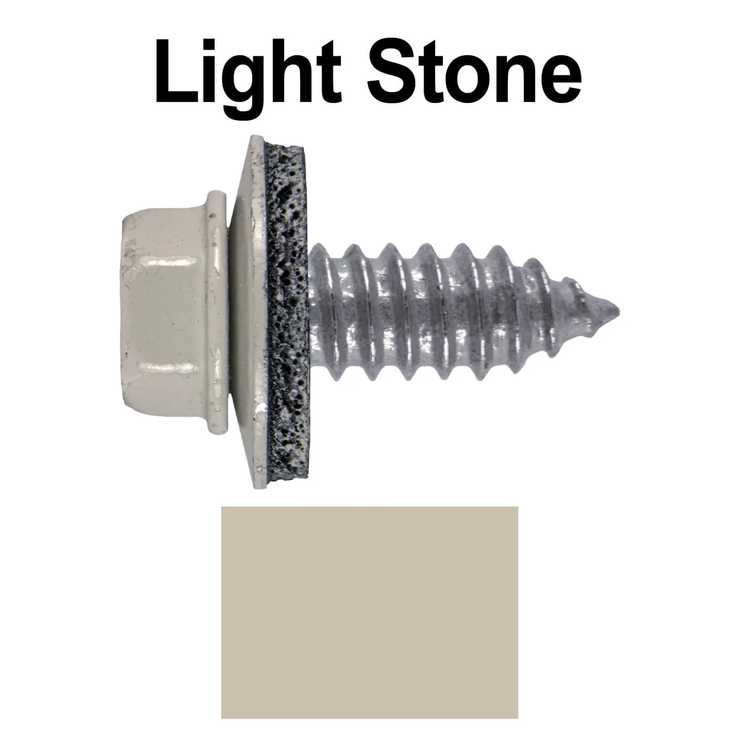 17 x 3/4" Metal Roofing Screws - Metal Panel to Metal Purlins and Recovery Screws - Hex Washer Head - EPDM washer. - Image 30