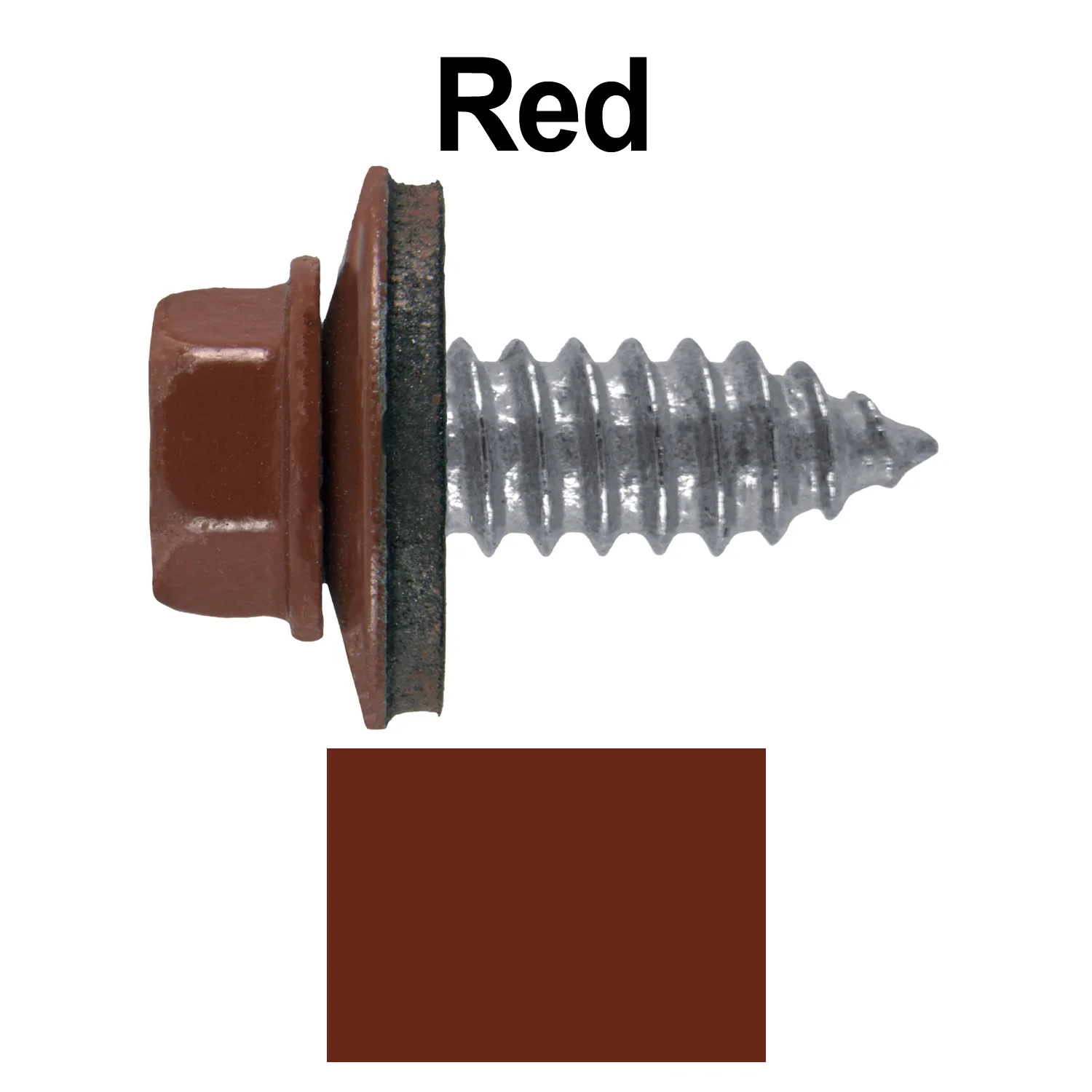 17 x 3/4" Metal Roofing Screws - Metal Panel to Metal Purlins and Recovery Screws - Hex Washer Head - EPDM washer. - Image 37