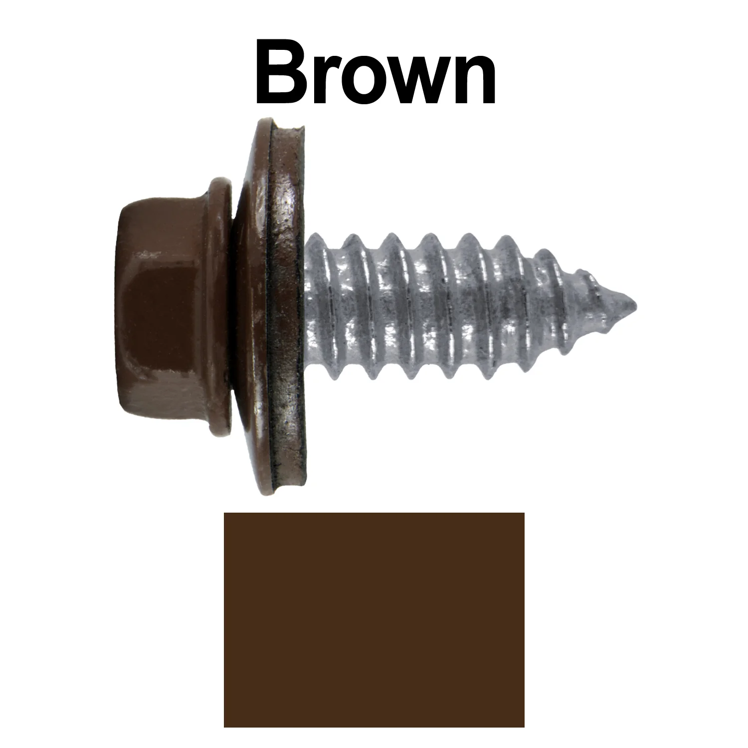 17 x 3/4" Metal Roofing Screws - Metal Panel to Metal Purlins and Recovery Screws - Hex Washer Head - EPDM washer. - Image 52