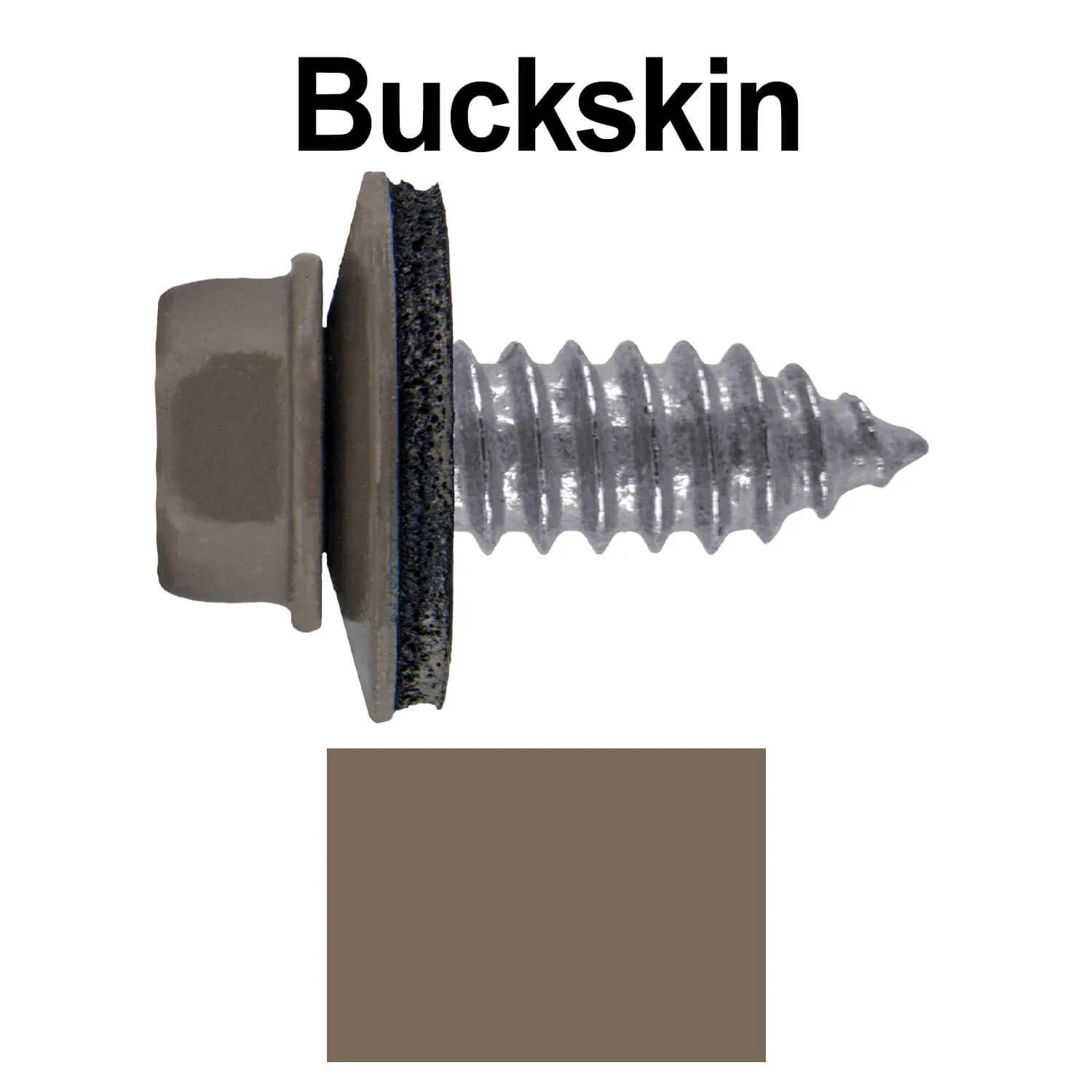 17 x 3/4" Metal Roofing Screws - Metal Panel to Metal Purlins and Recovery Screws - Hex Washer Head - EPDM washer. - Image 55