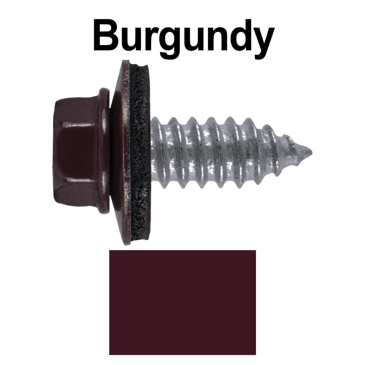 17 x 3/4" Metal Roofing Screws - Metal Panel to Metal Purlins and Recovery Screws - Hex Washer Head - EPDM washer. - Image 57