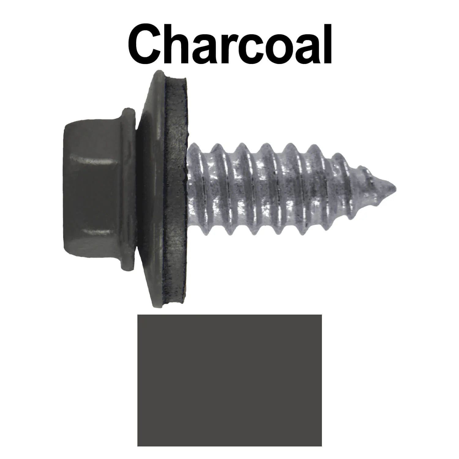 17 x 3/4" Metal Roofing Screws - Metal Panel to Metal Purlins and Recovery Screws - Hex Washer Head - EPDM washer. - Image 59